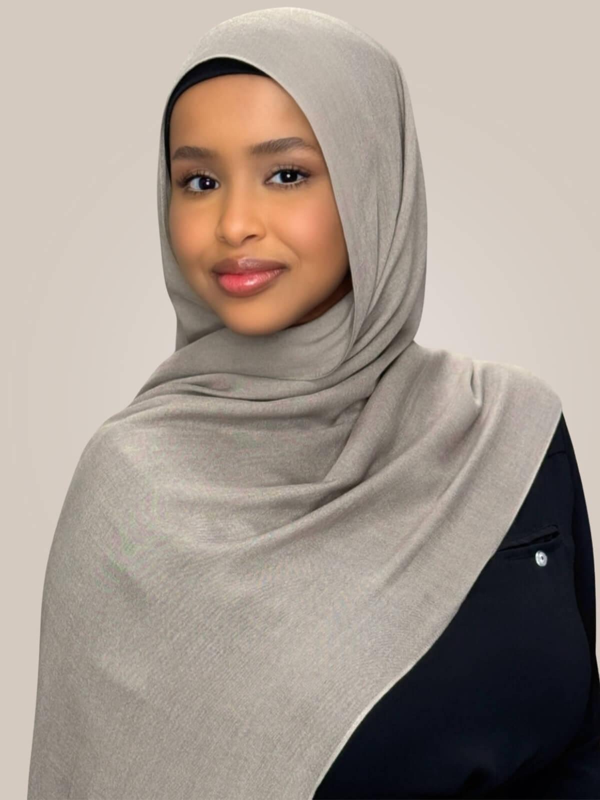 Cotton Modal Hijab-Oak Mist
