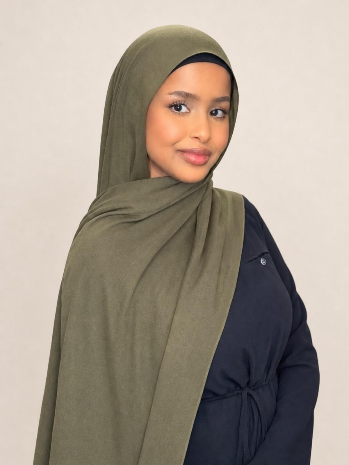 Cotton Modal Hijab-Sunlit Sage