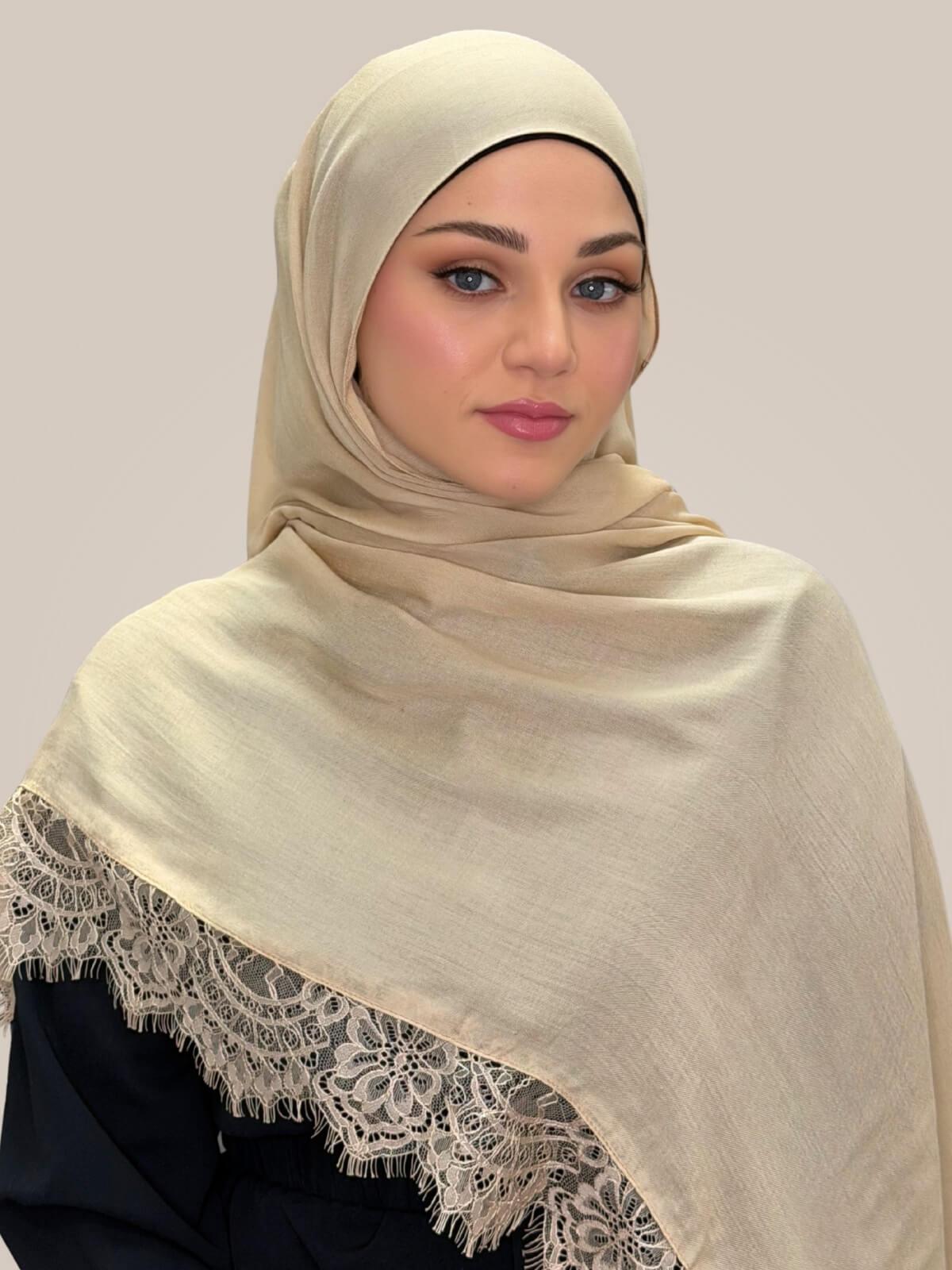 Lace Cotton Modal Hijab-Sweet Nothing