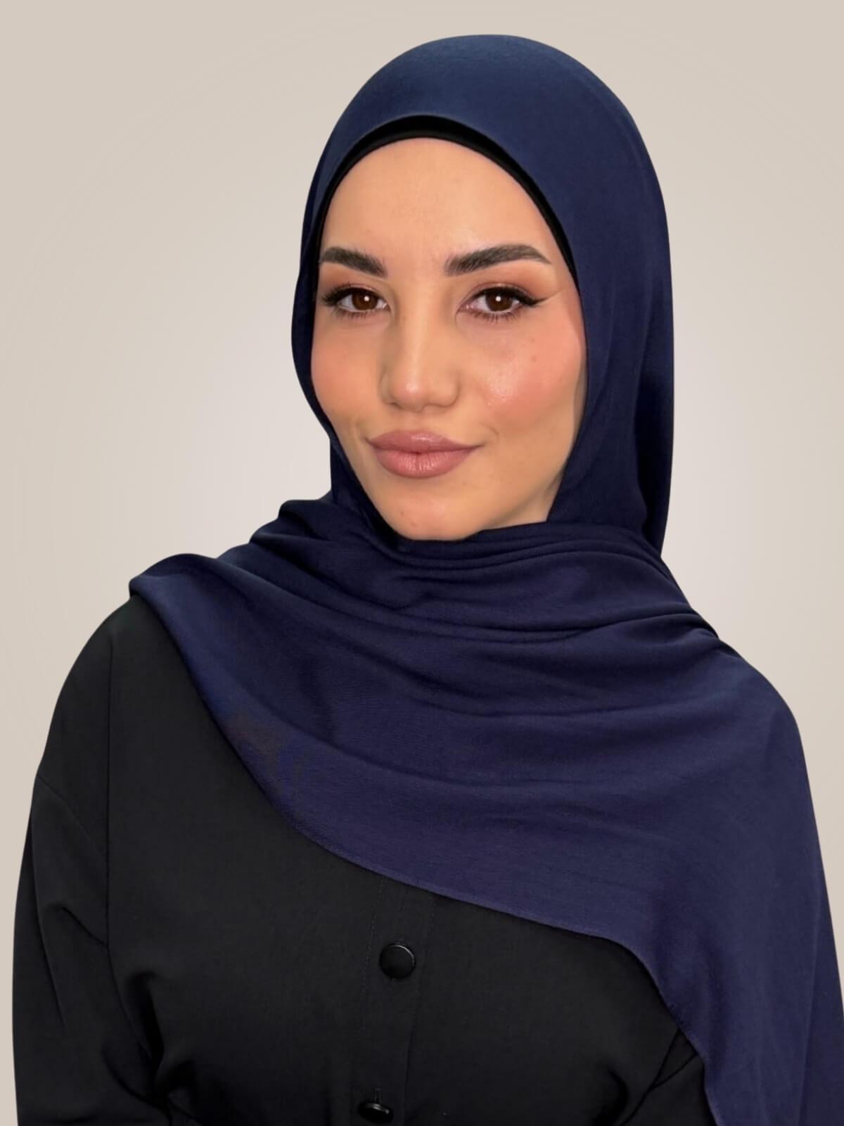 Cotton Modal Hijab-Sea Storm