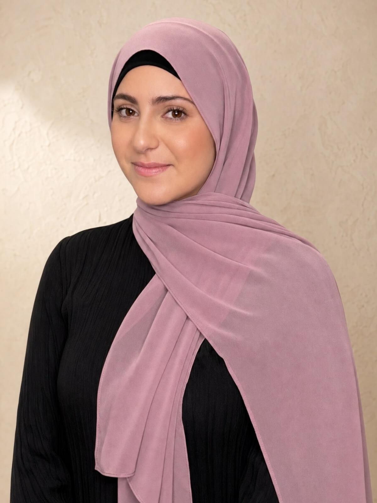 Modish Girl Luxury Chiffon Hijab-Orchid