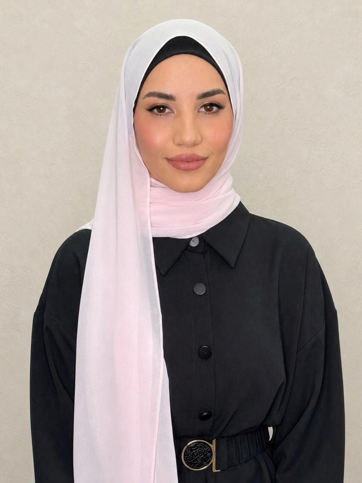 Luxury Chiffon Hijab-Baby Pink