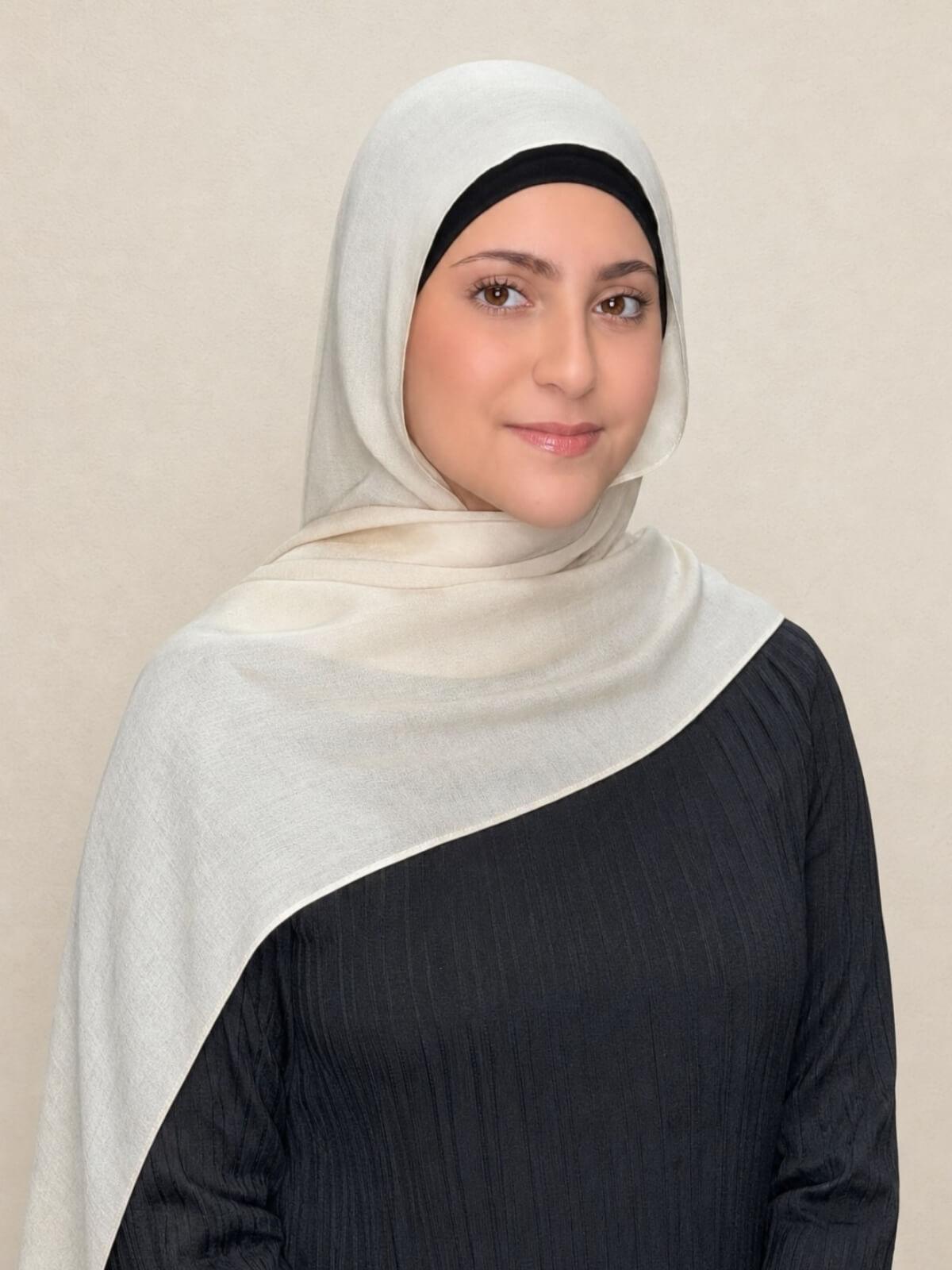 Modish Girl Cotton Modal Hijab-Buttercream