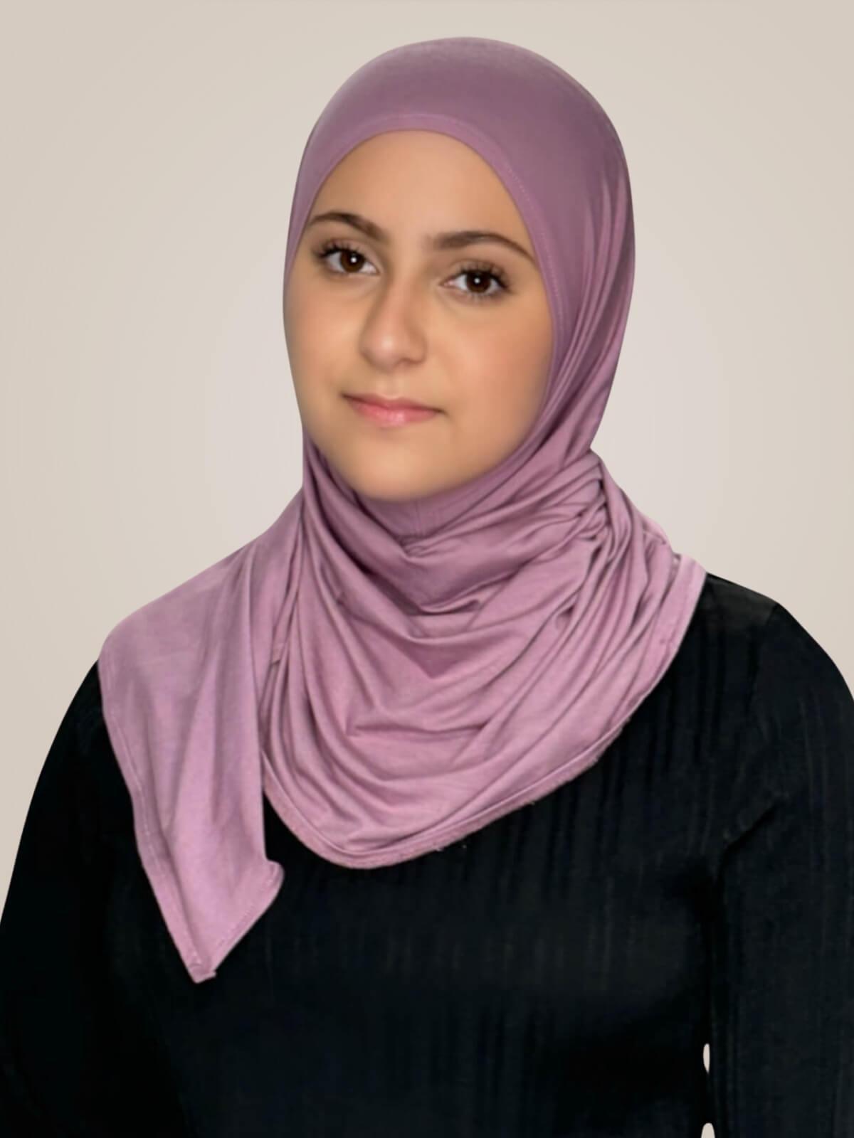 Modish Girl Pre-Sewn jersey hijab-Khaki Rose