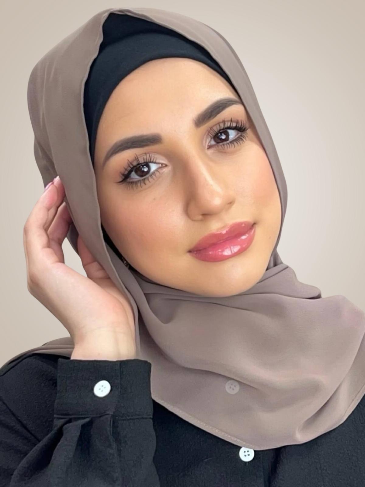 Luxury Chiffon Hijab-Light Mocha