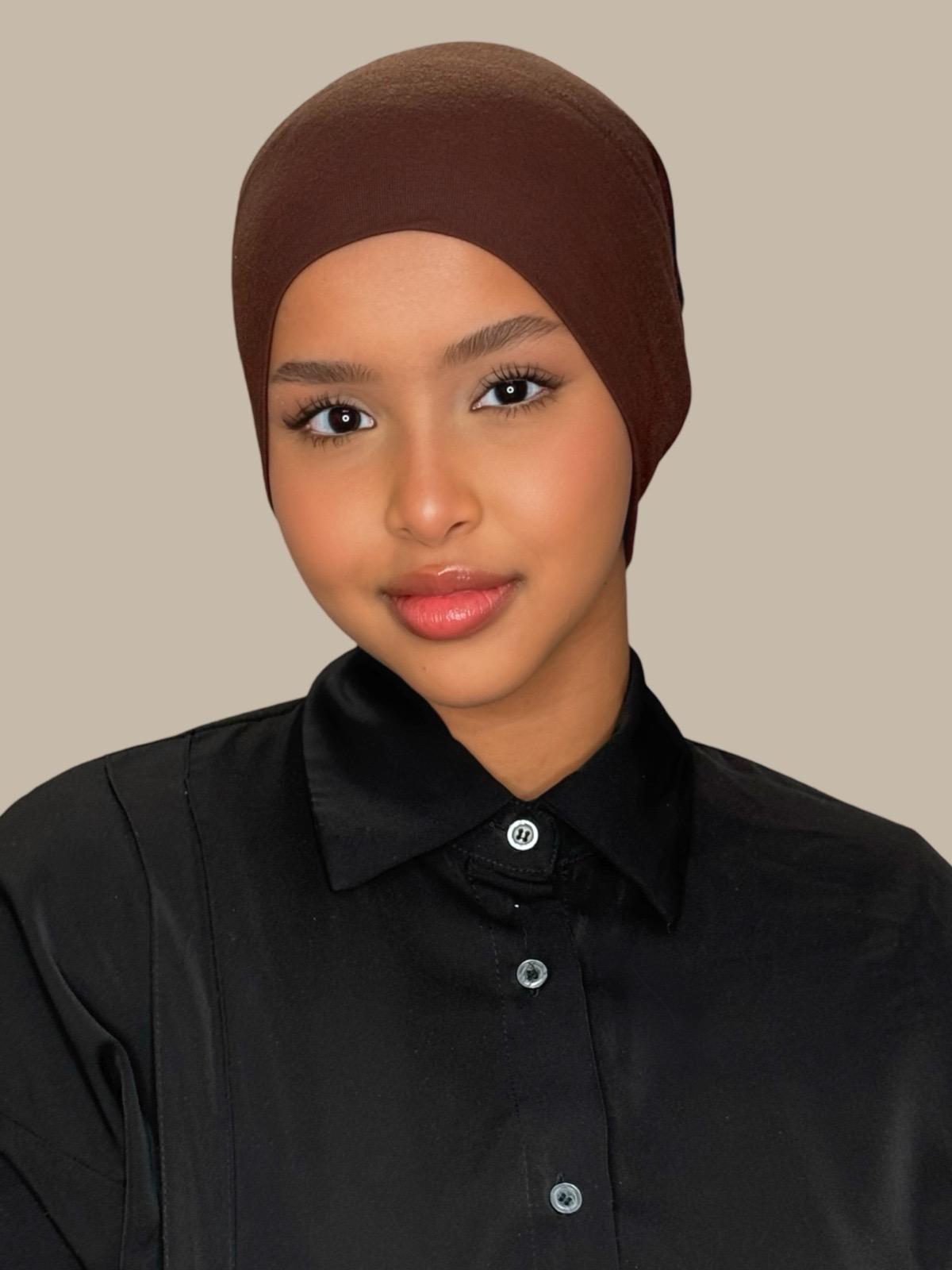 Premium Cotton Underscarf-Umber