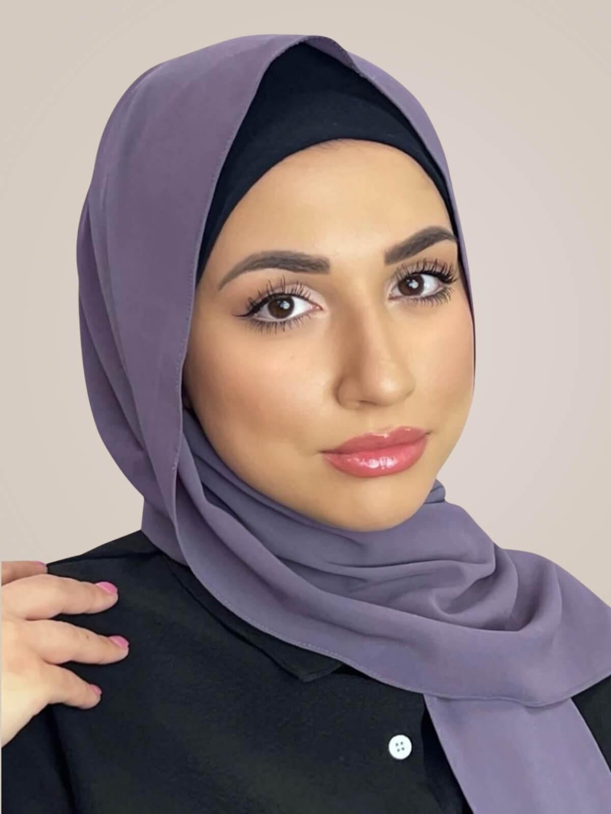 Classic Chiffon Hijab-Old Lavender