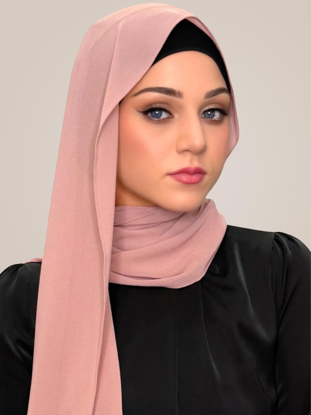 Classic Chiffon Hijab-Roselle
