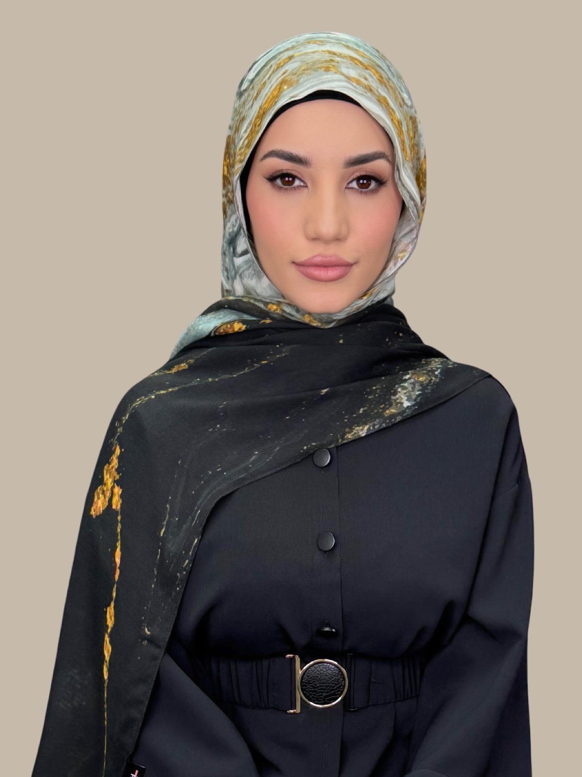 Print Modal Hijab-Sedona Slate