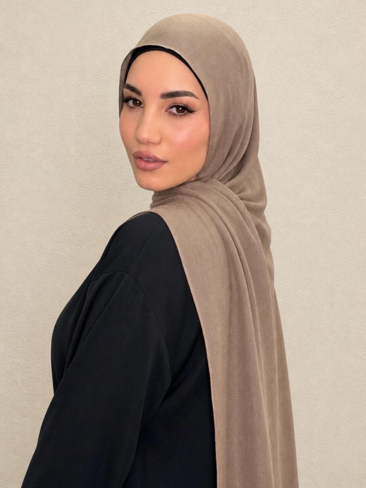 Cotton Modal Hijab-Forest Oak