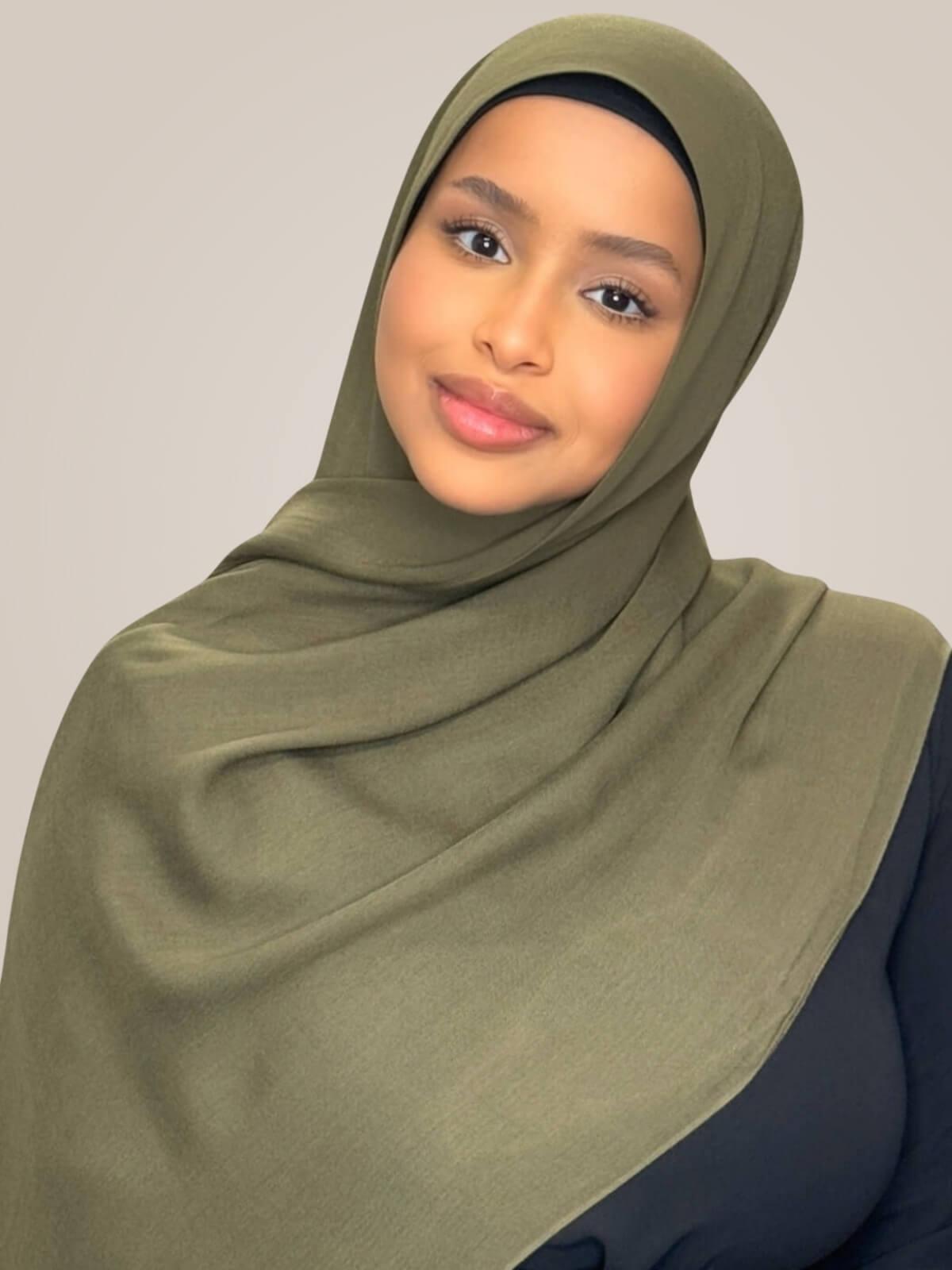 Cotton Modal Hijab-Sunlit Sage