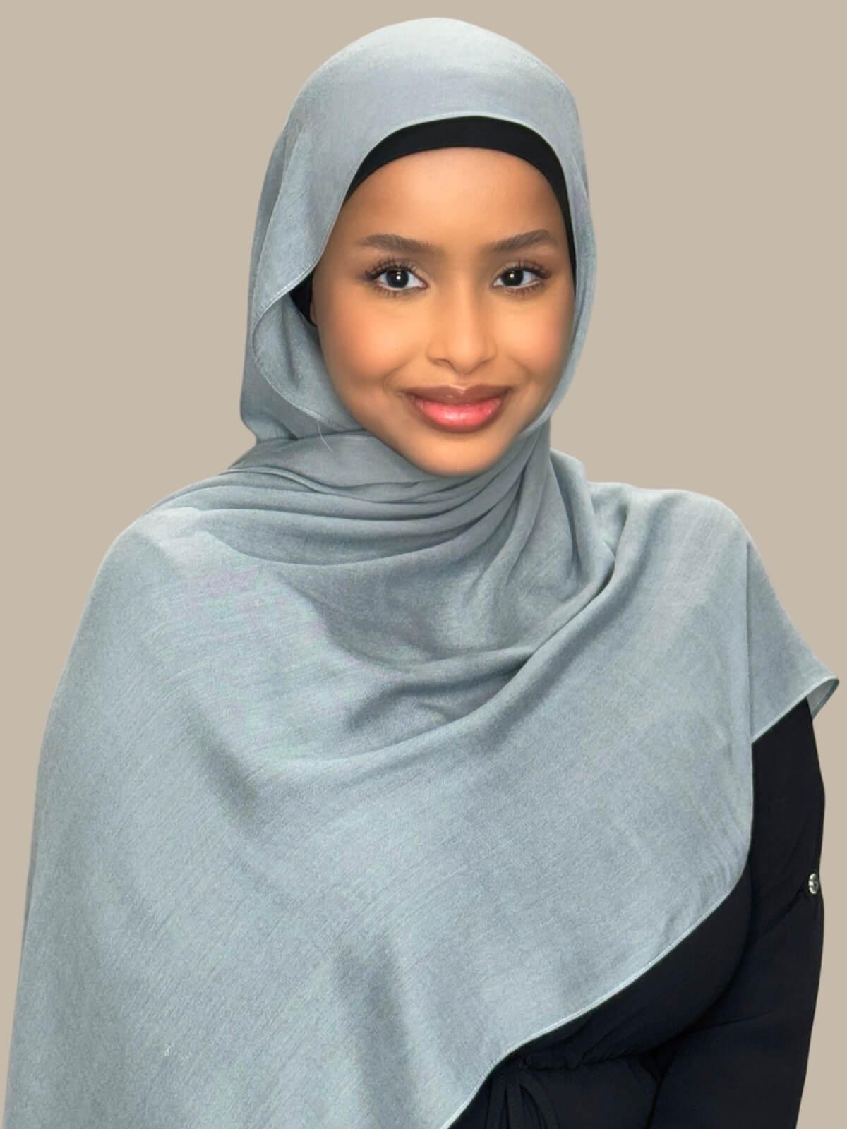 Cotton Modal Hijab-Fossil