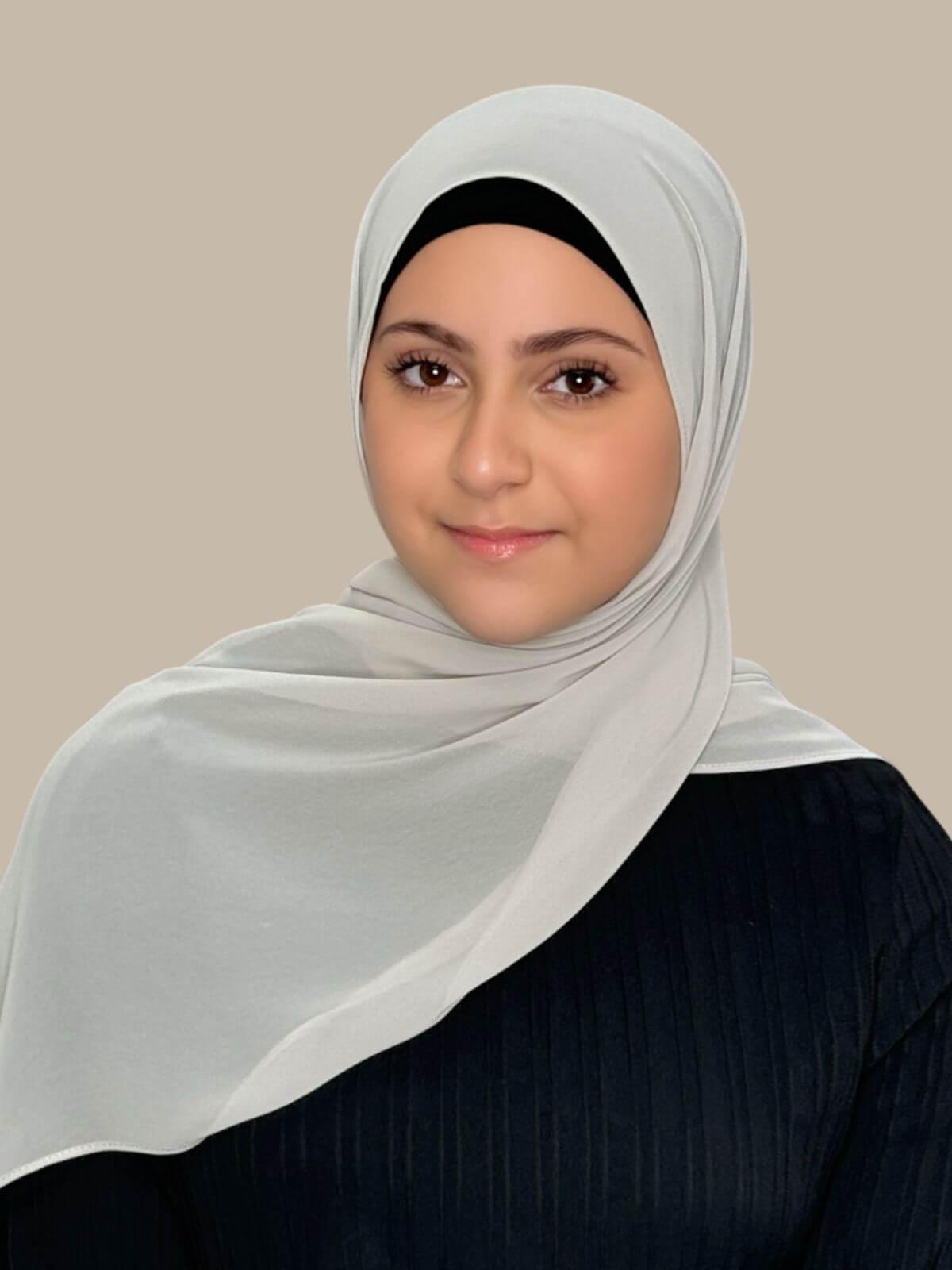 Modish Girl Luxury Chiffon Hijab-Ivory