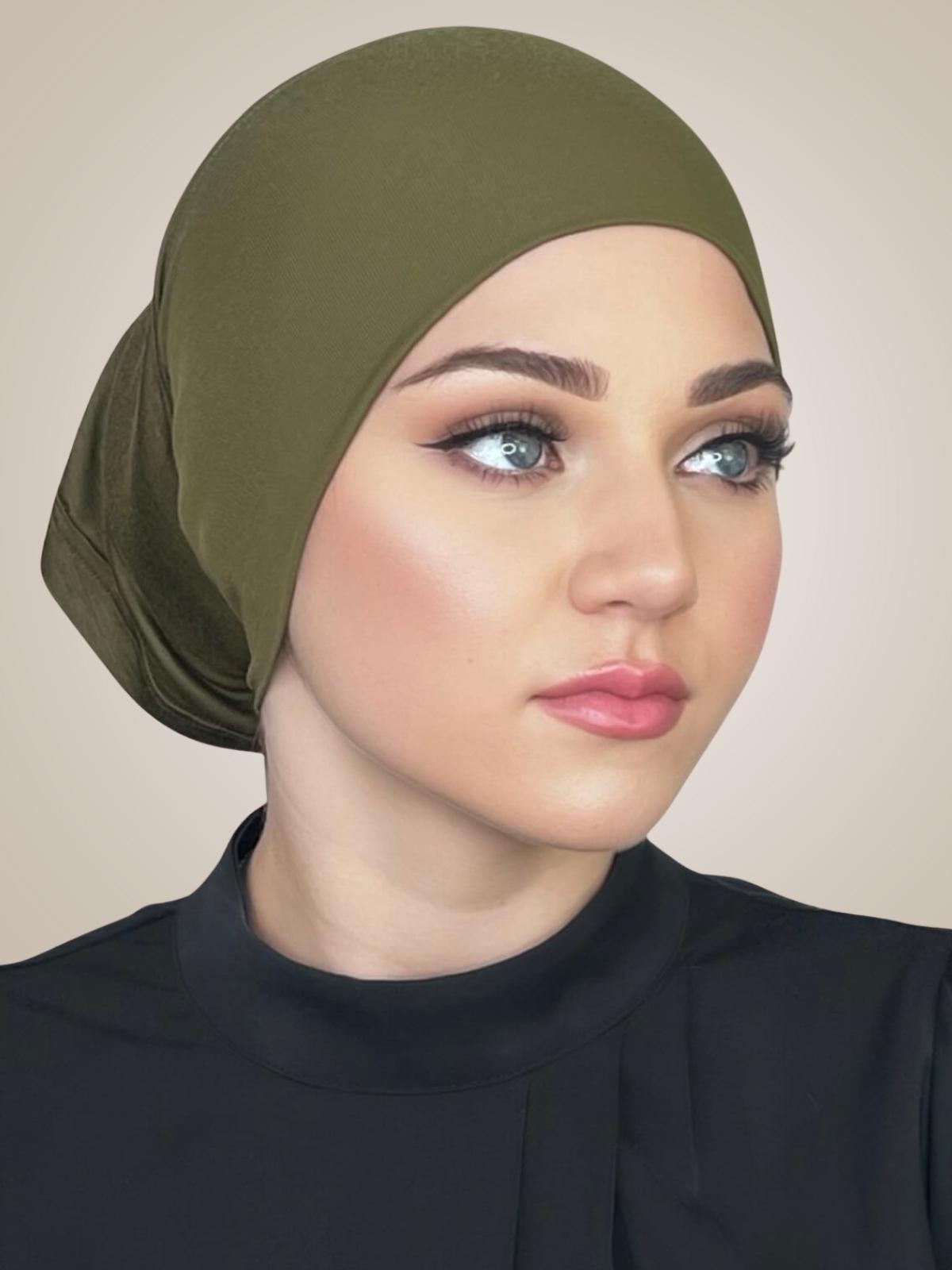 Premium Jersey Underscarf-Olive Green
