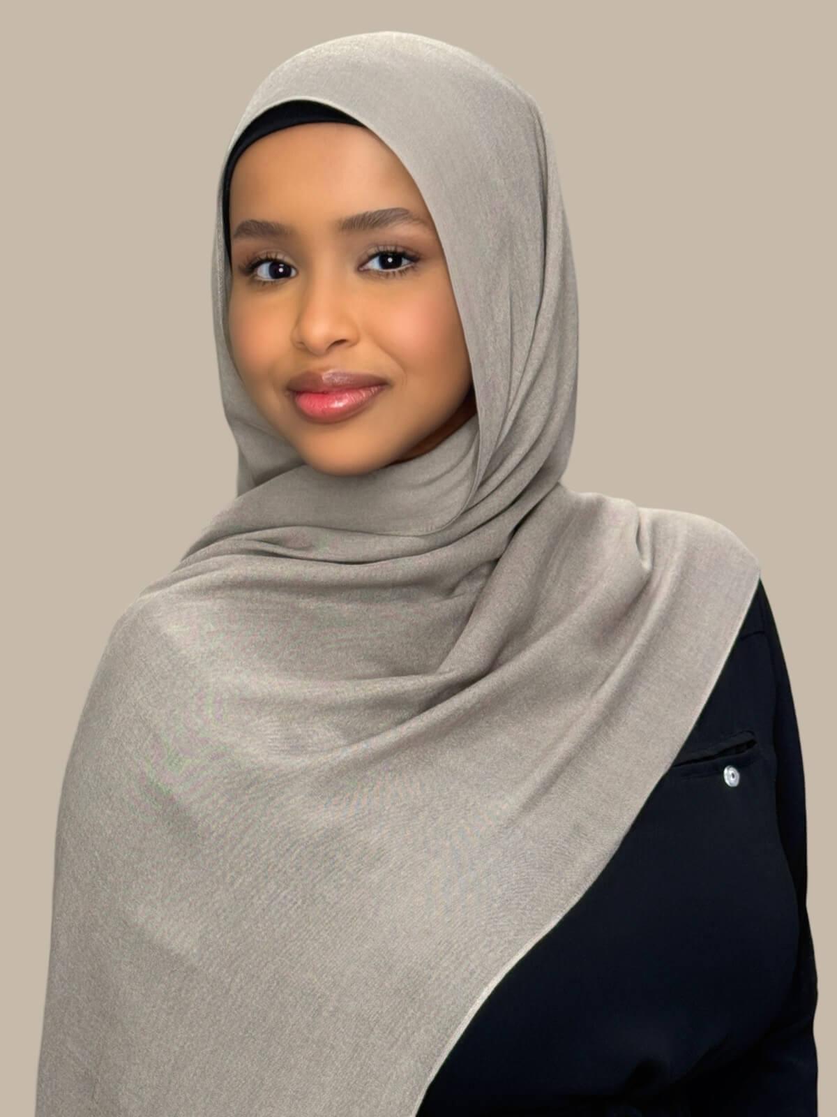 Cotton Modal Hijab-Oak Mist