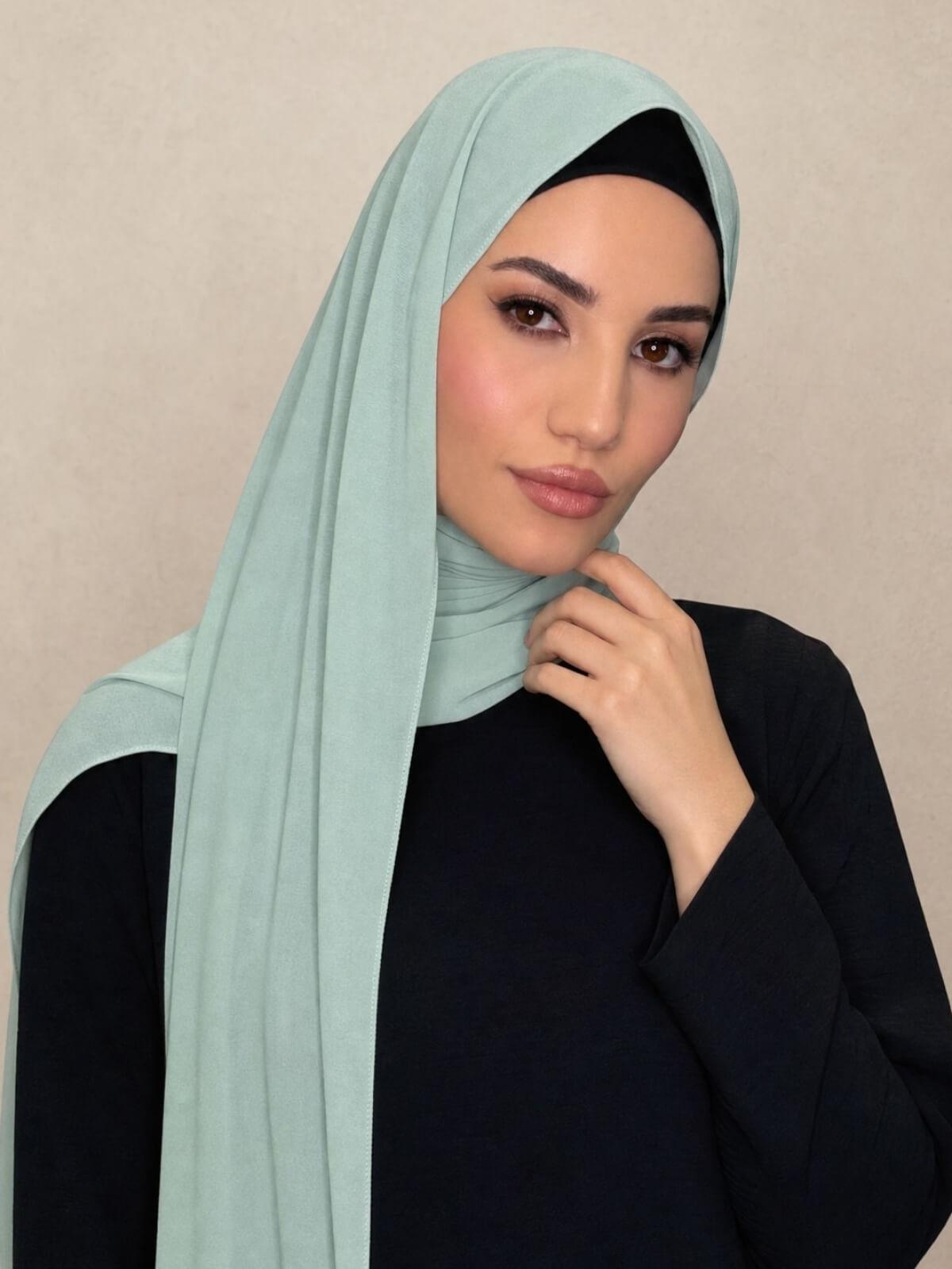 Classic Chiffon Hijab-Teal