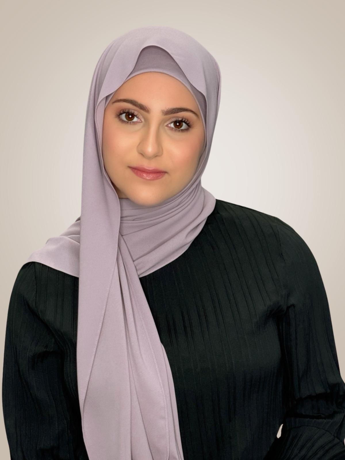 Modish Girl Matching Chiffon Hijab Set-Barely Mauve