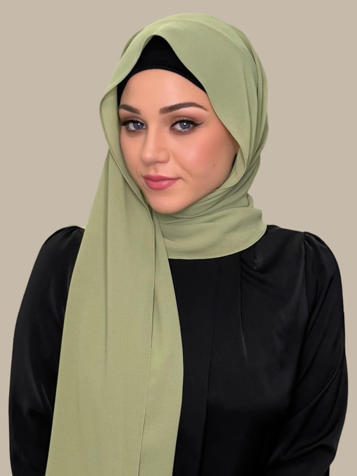 Classic Chiffon Hijab-Sage