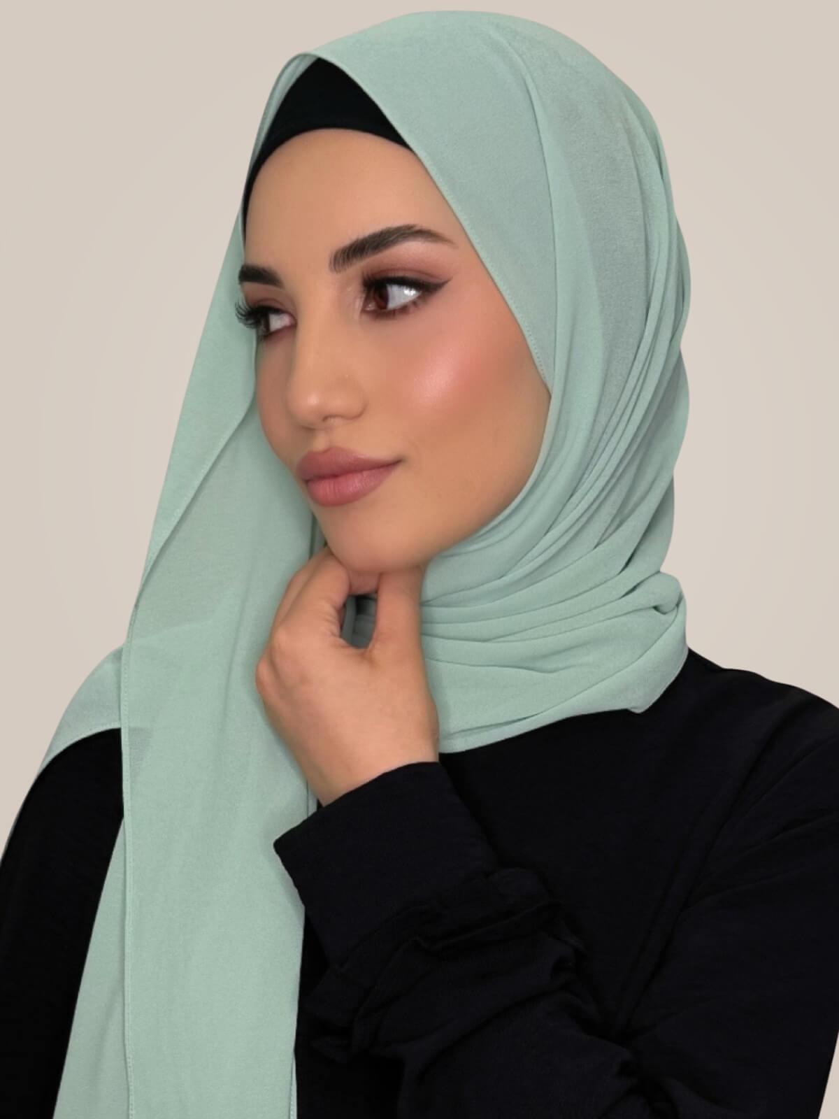 Classic Chiffon Hijab-Teal