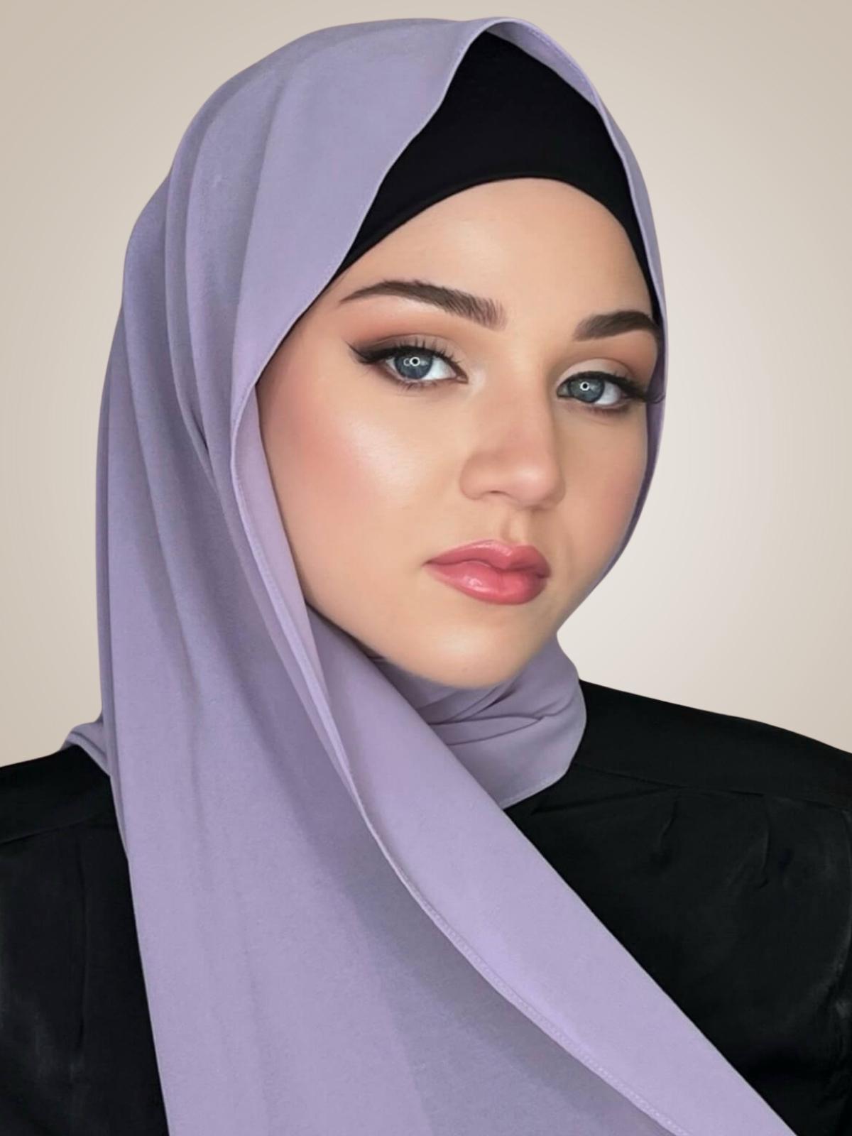 Classic Chiffon Hijab-Lavender