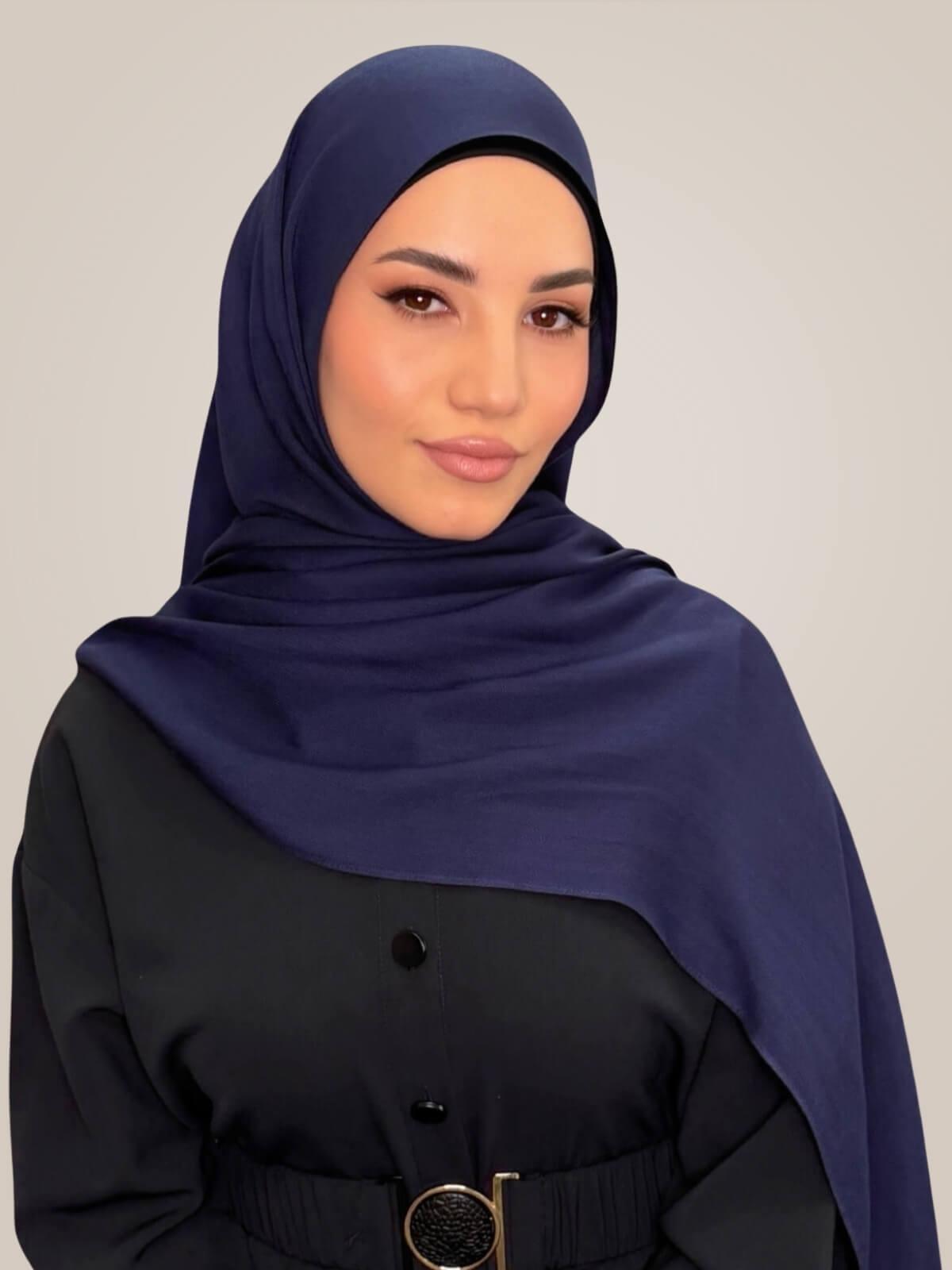 Cotton Modal Hijab-Sea Storm