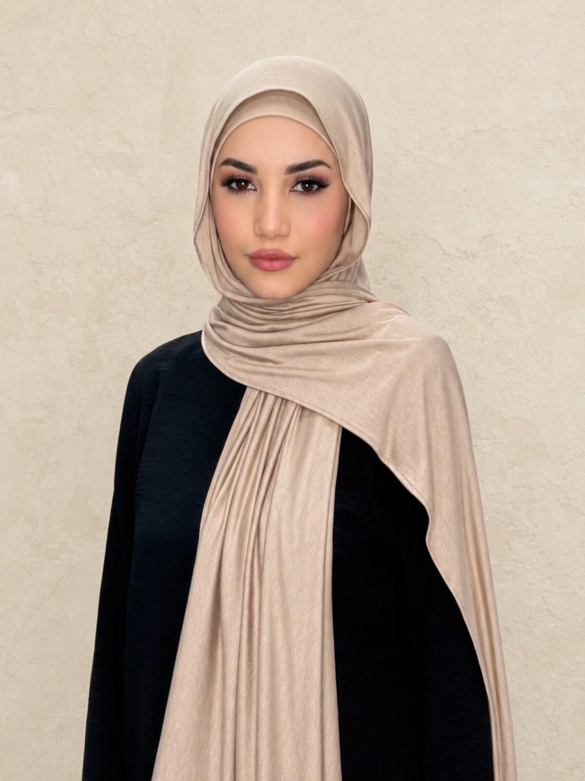 Premium Jersey Hijab-Warm Taupe