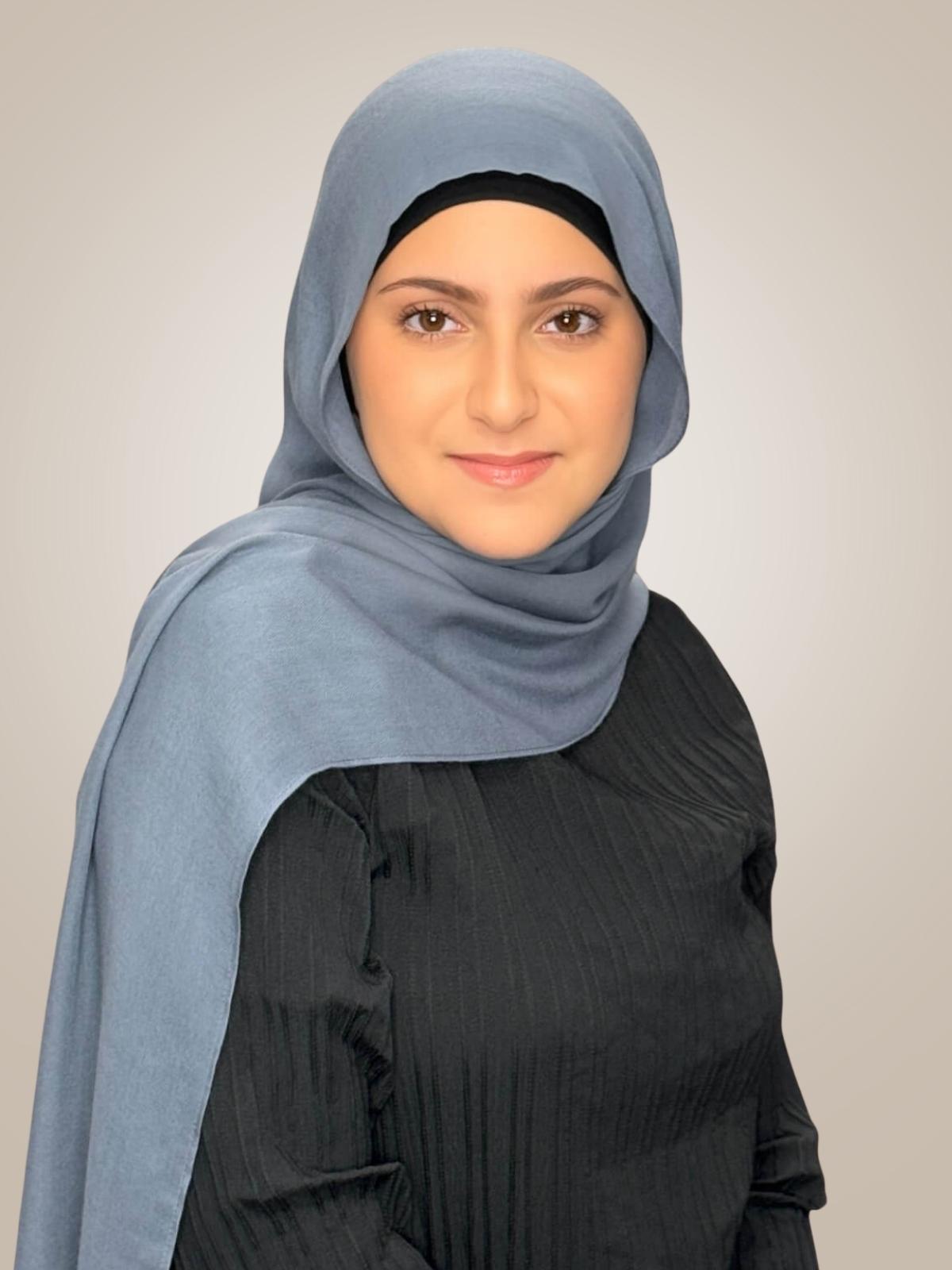Modish Girl Cotton Modal Hijab-Dusty Denim