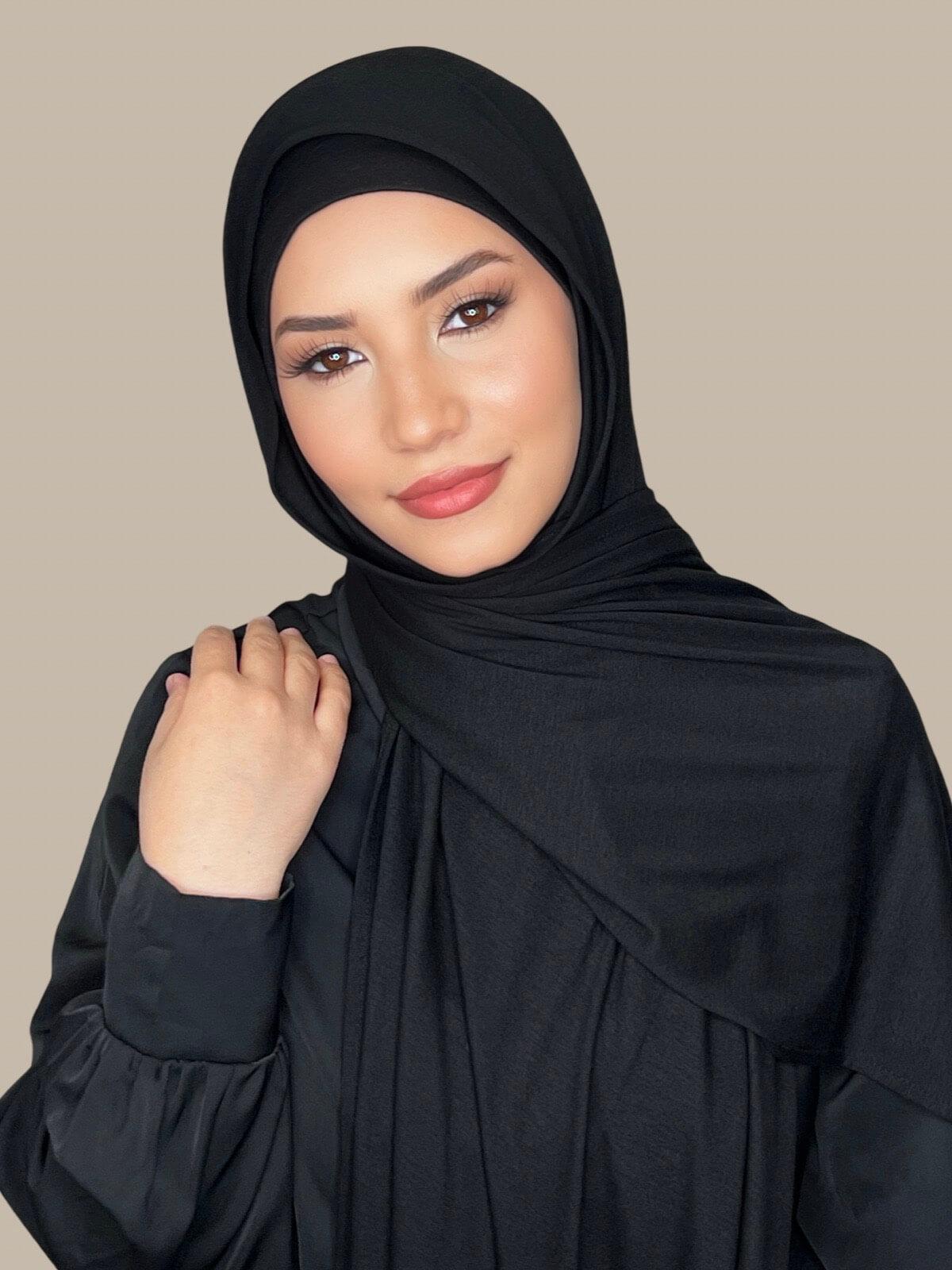 Classic Jersey hijab-Black