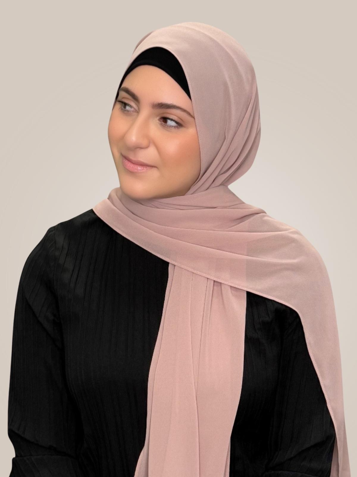 Modish Girl luxury chiffon Hijab-Pale Taupe