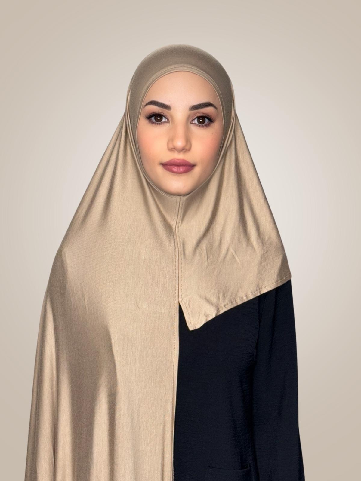 Pre-Sewn Jersey Hijab-Oak