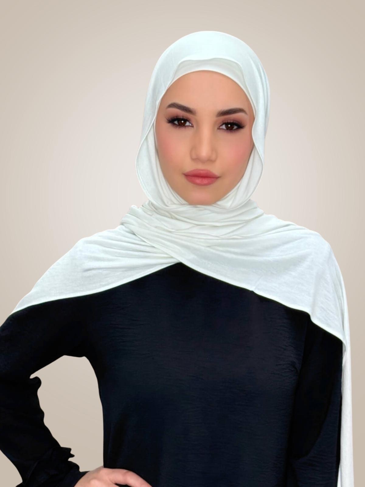 Premium Jersey Hijab-Off White