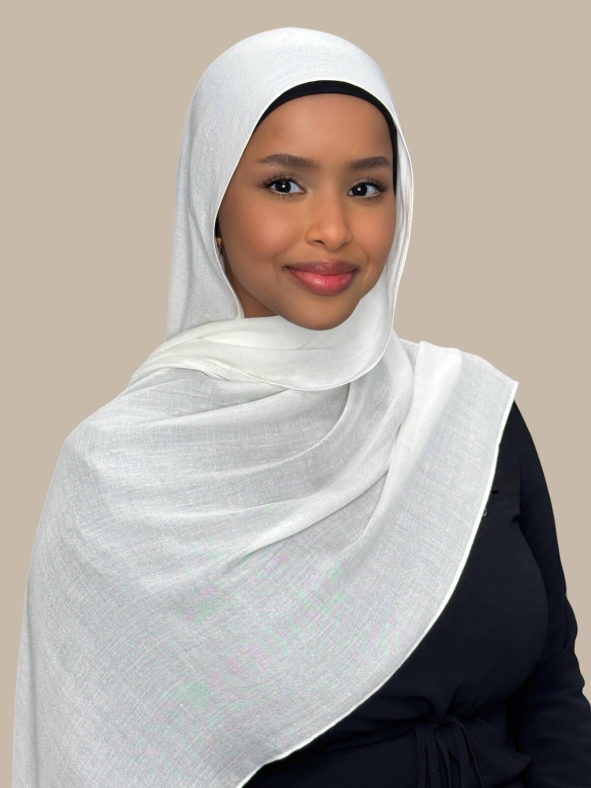 Cotton Modal Hijab-Porcelain