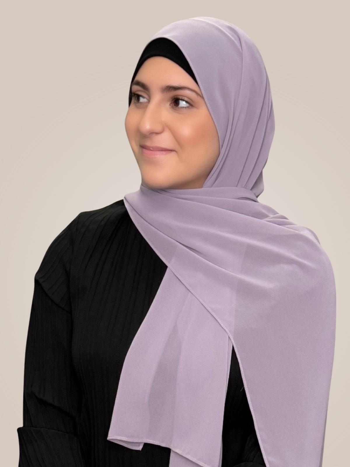 Modish Girl Luxury Chiffon Hijab-Viola