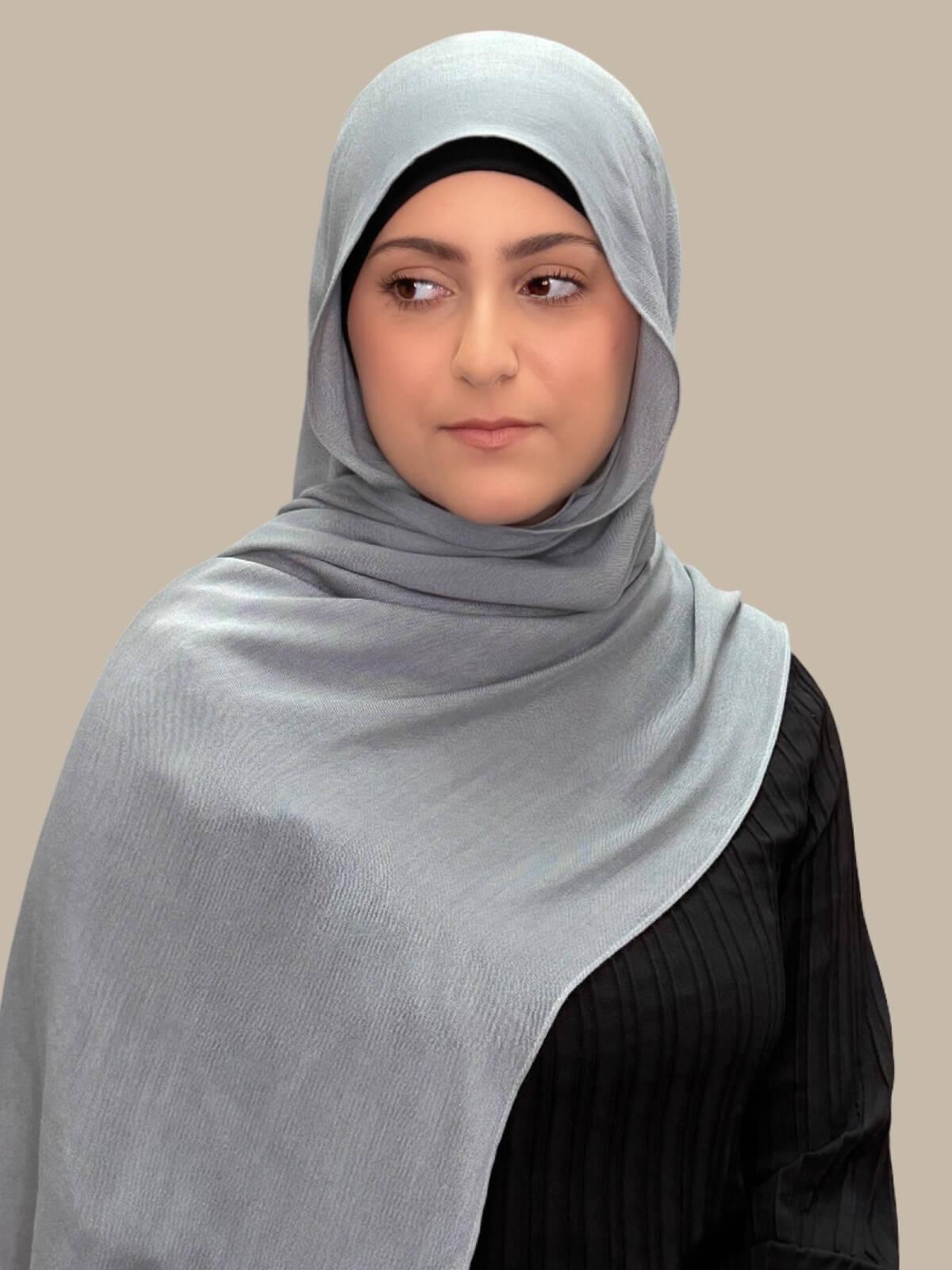 Modish Girl Cotton Modal Hijab-Fossil