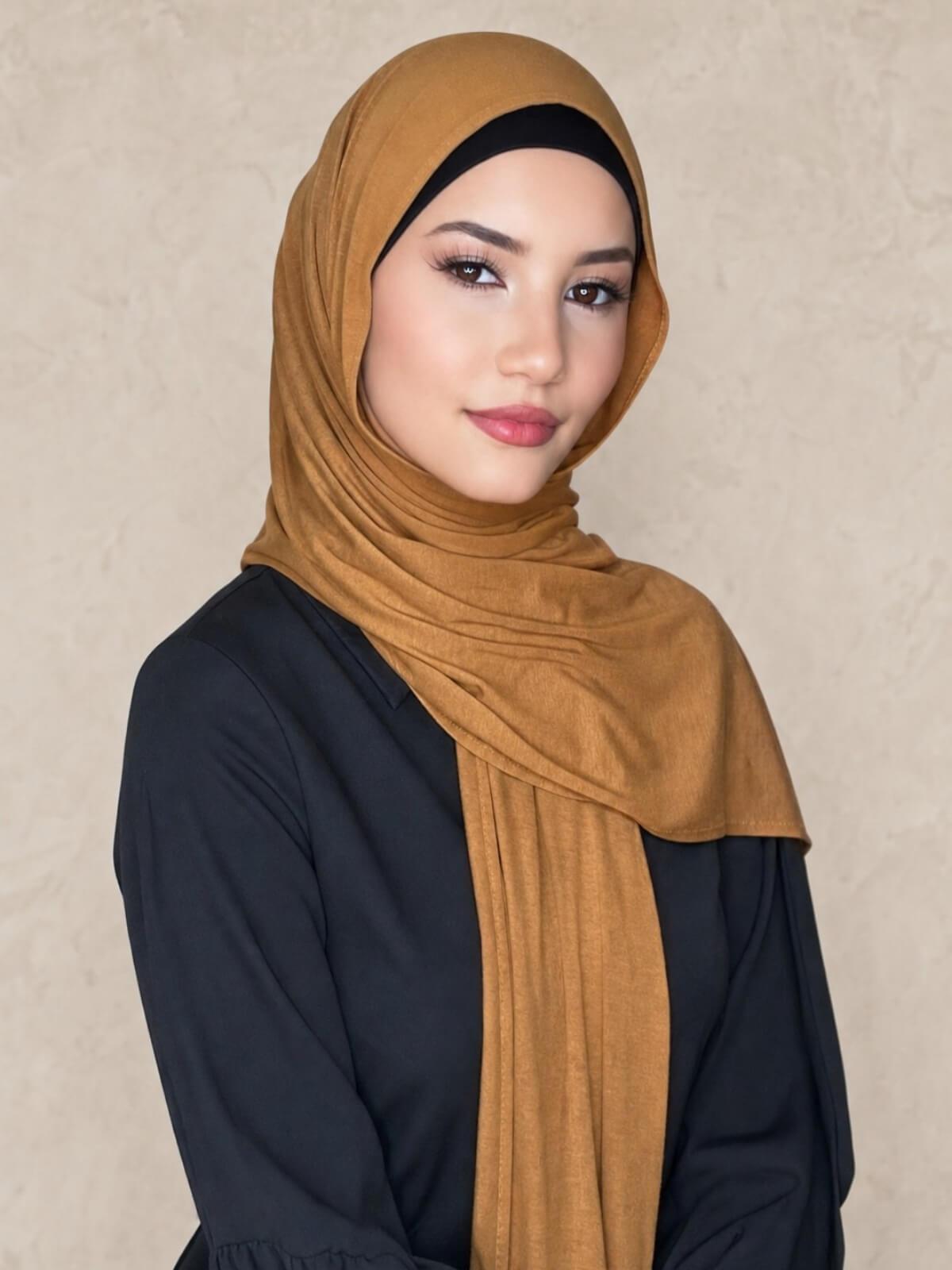 Classic Jersey Hijab-Goldenrod