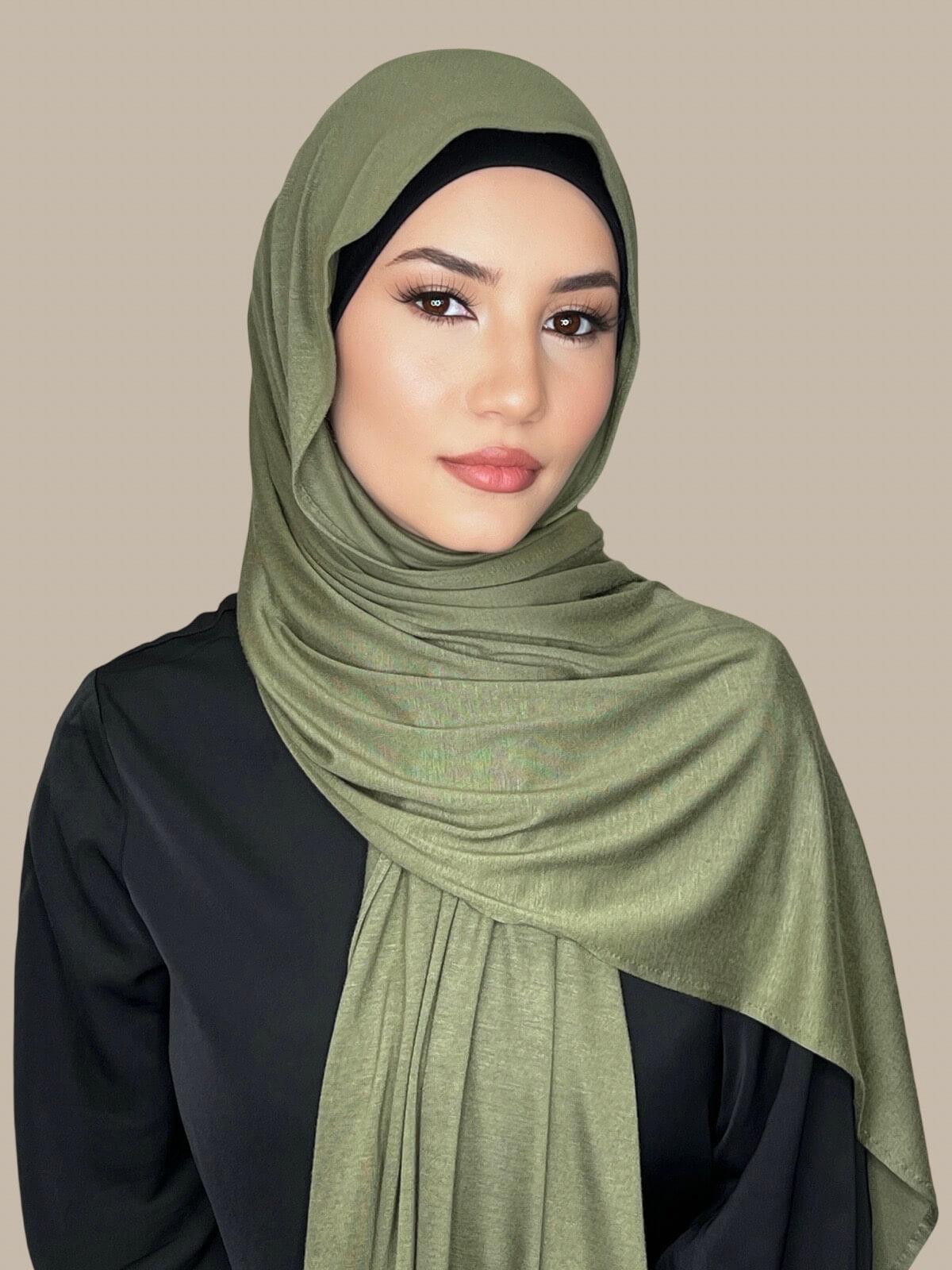 Classic Jersey hijab-Olive