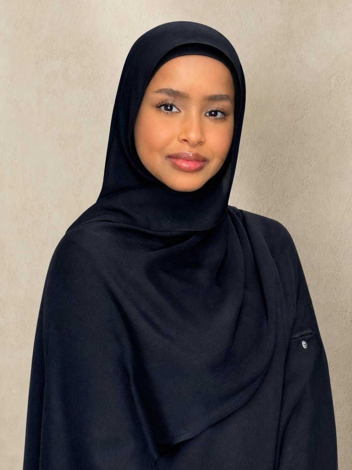 Cotton Modal Hijab-Black