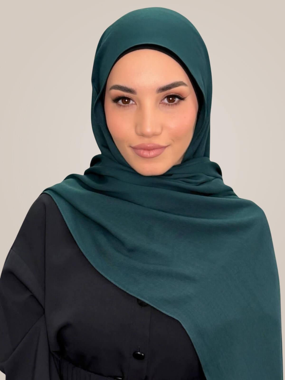 Cotton Modal Hijab-Dark Aqua