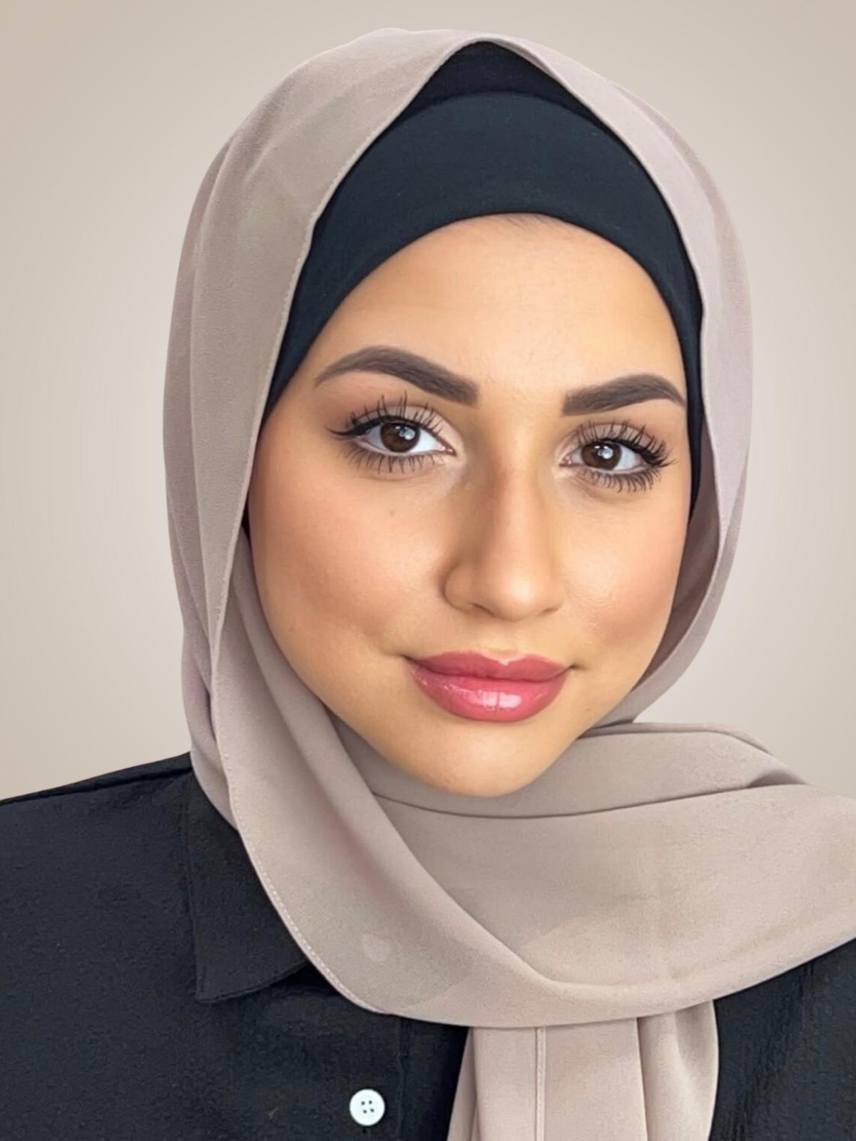 Classic Chiffon Hijab-Taupe