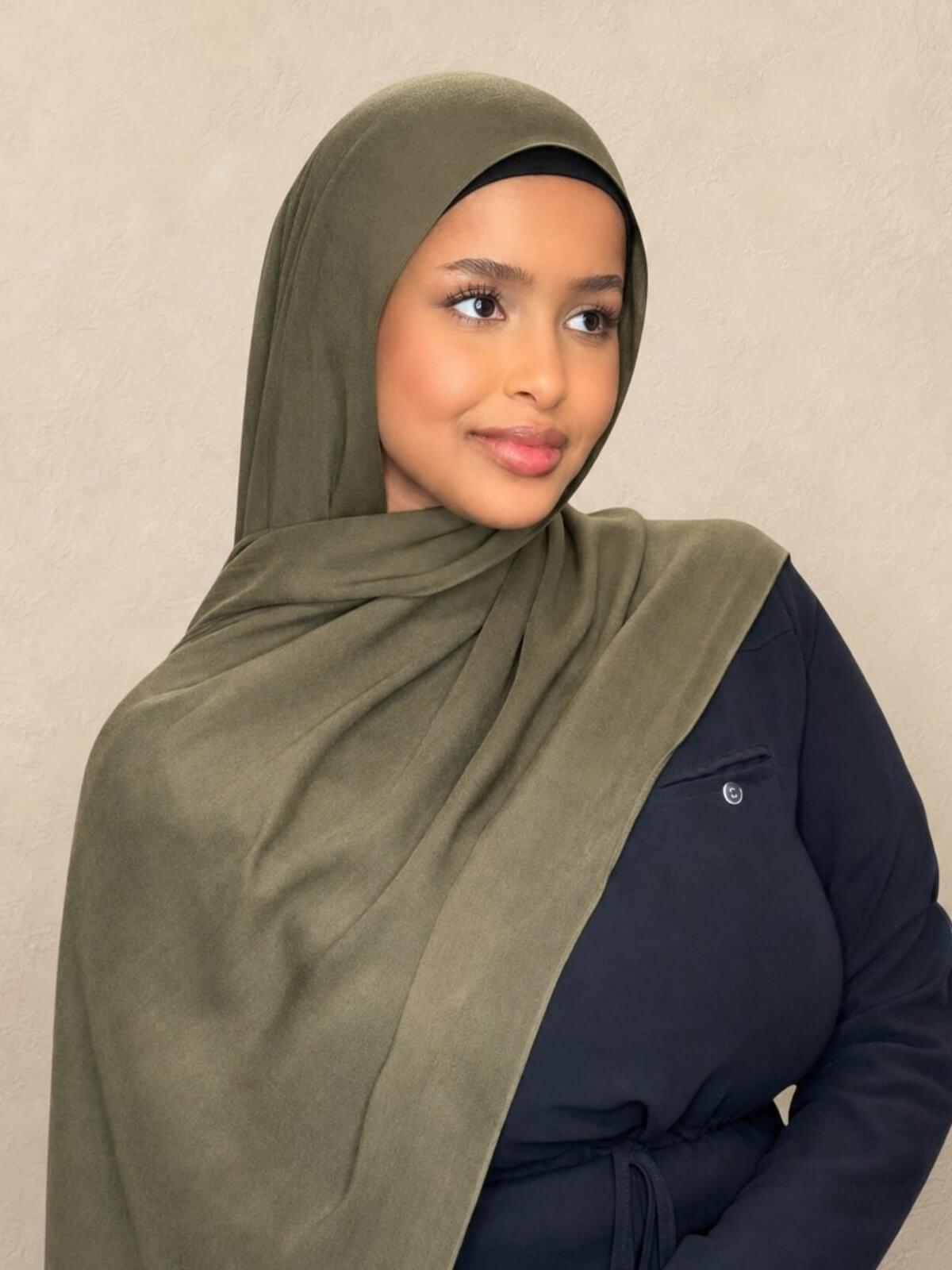 Cotton Modal Hijab-Sunlit Sage