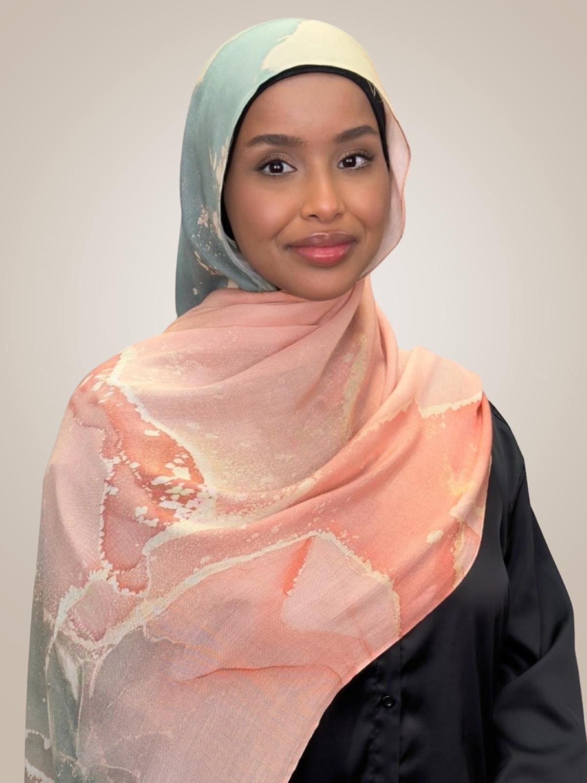 Print Modal Hijab-Sedona Sage