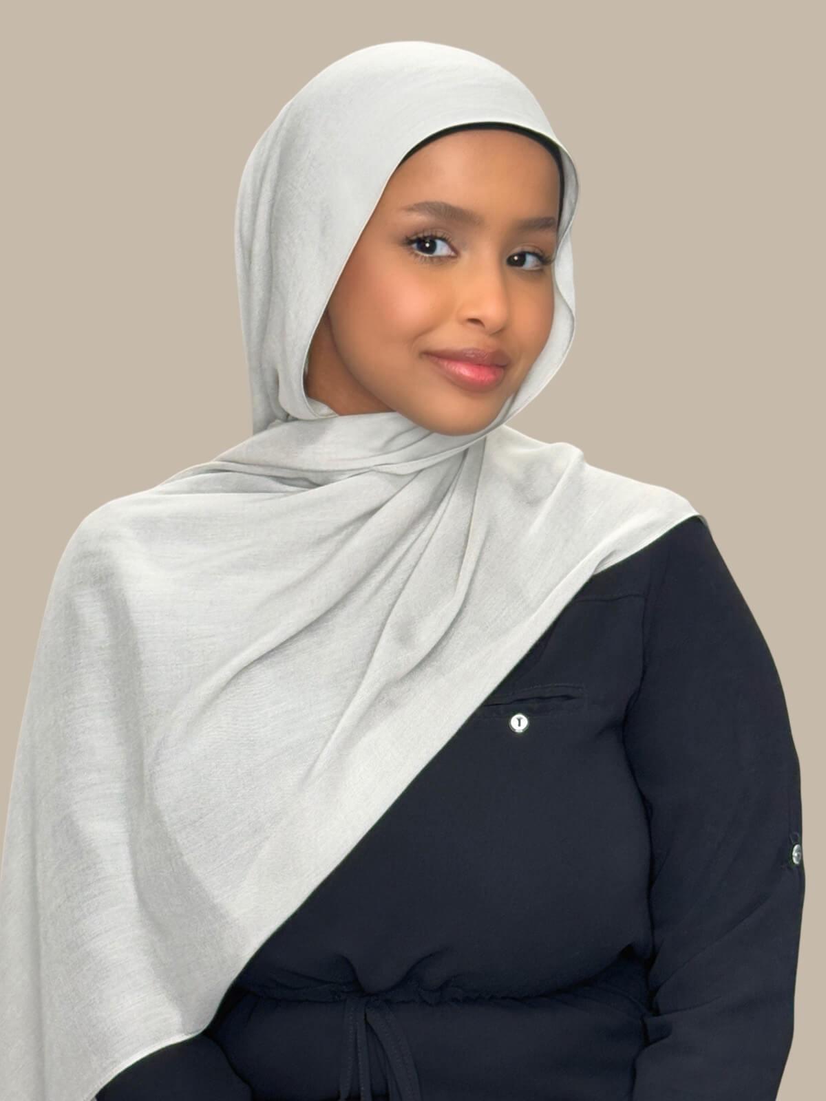 Cotton Modal Hijab-Pearl River