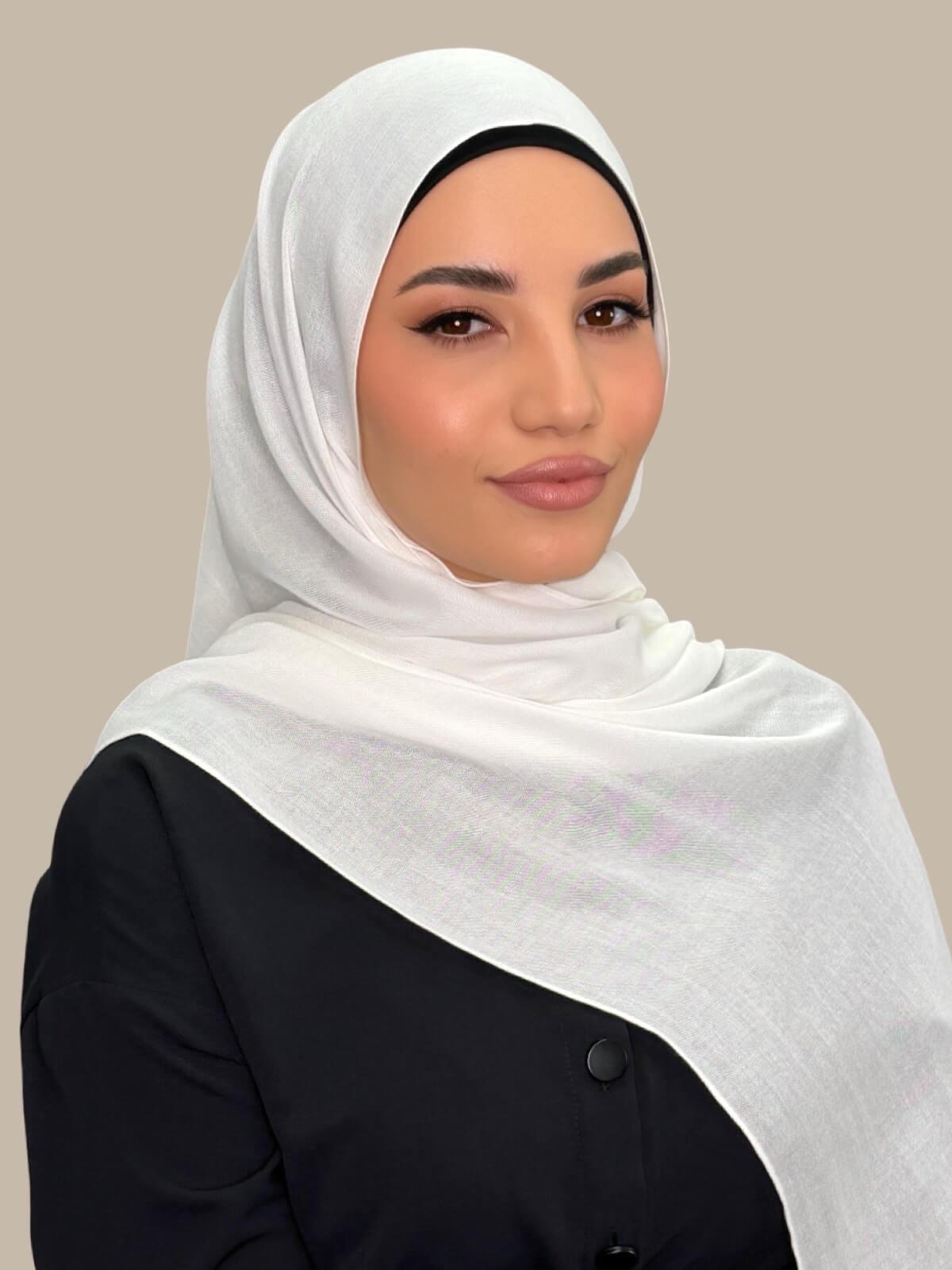 Cotton Modal Hijab-Porcelain