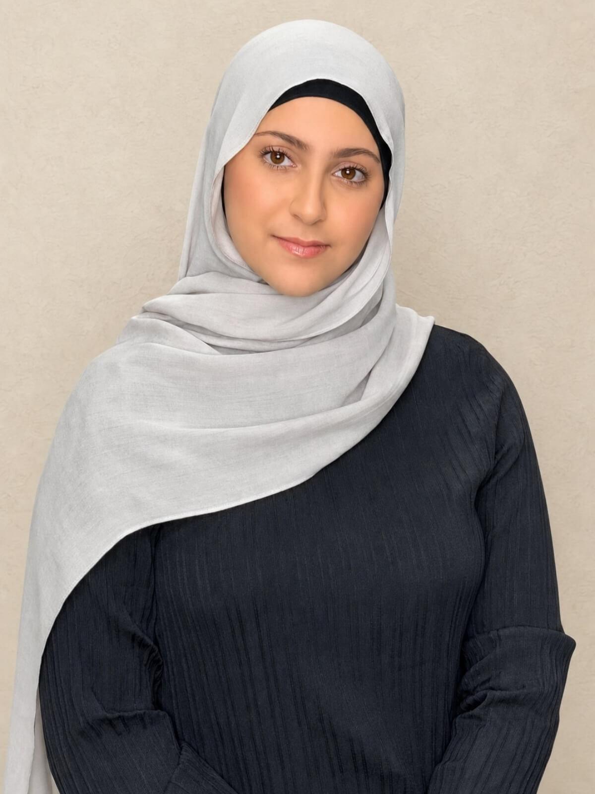 Modish Girl Cotton Modal Hijab-Misty Mink