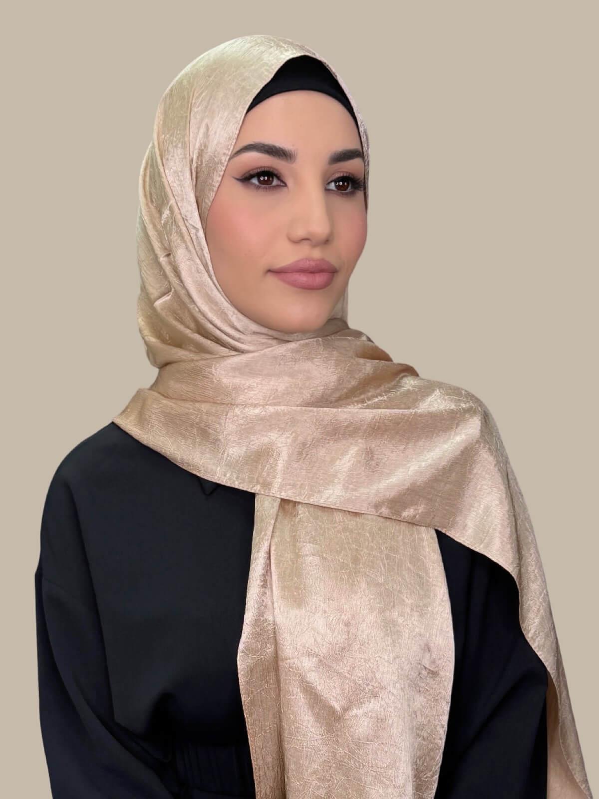 Classic Satin Hijab-Nude