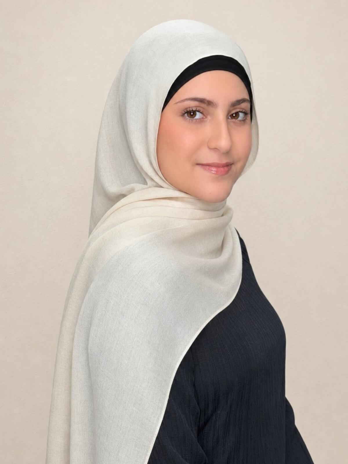 Modish Girl Cotton Modal Hijab-Buttercream