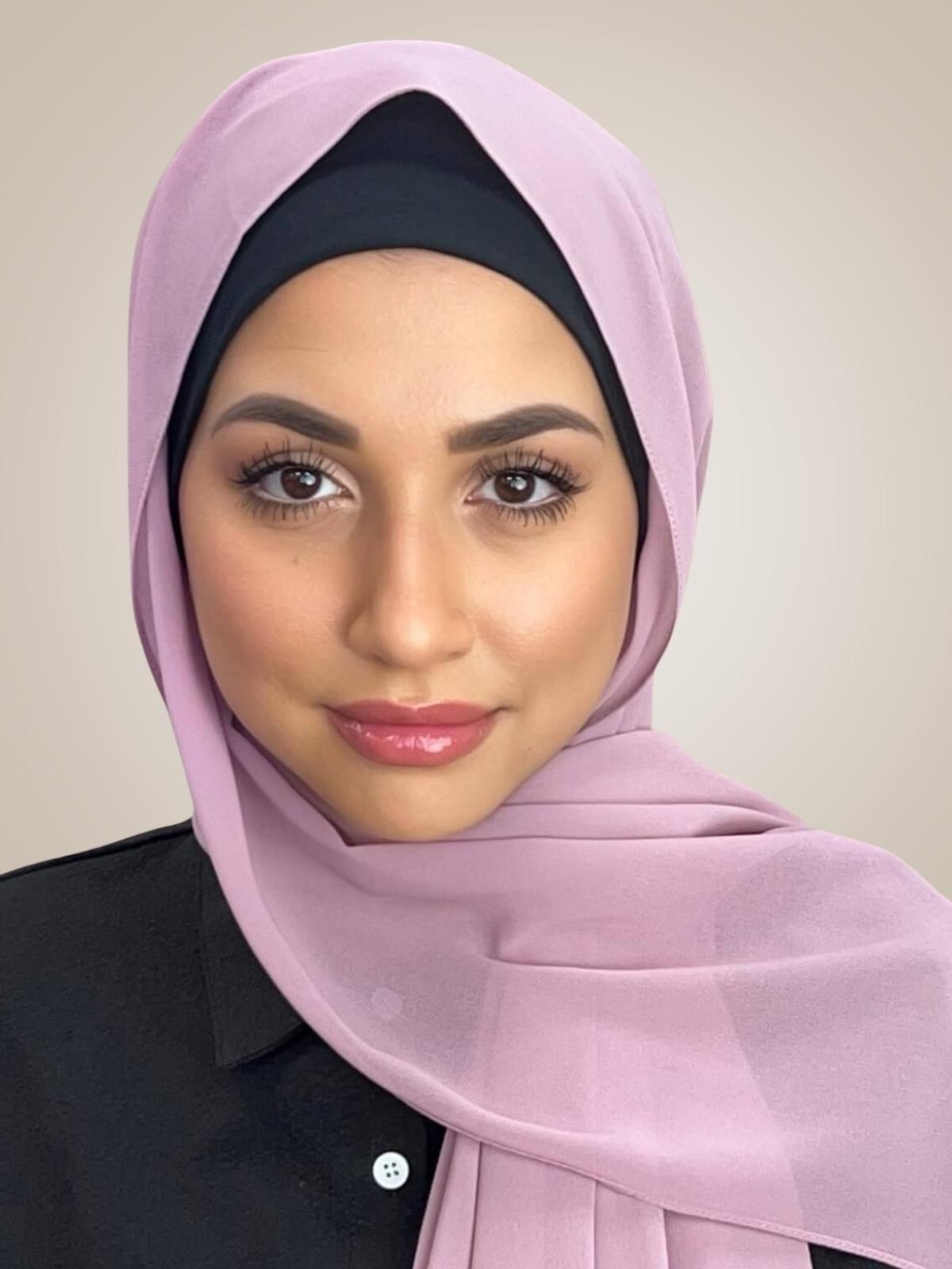 Classic Chiffon Hijab-Blush Pink