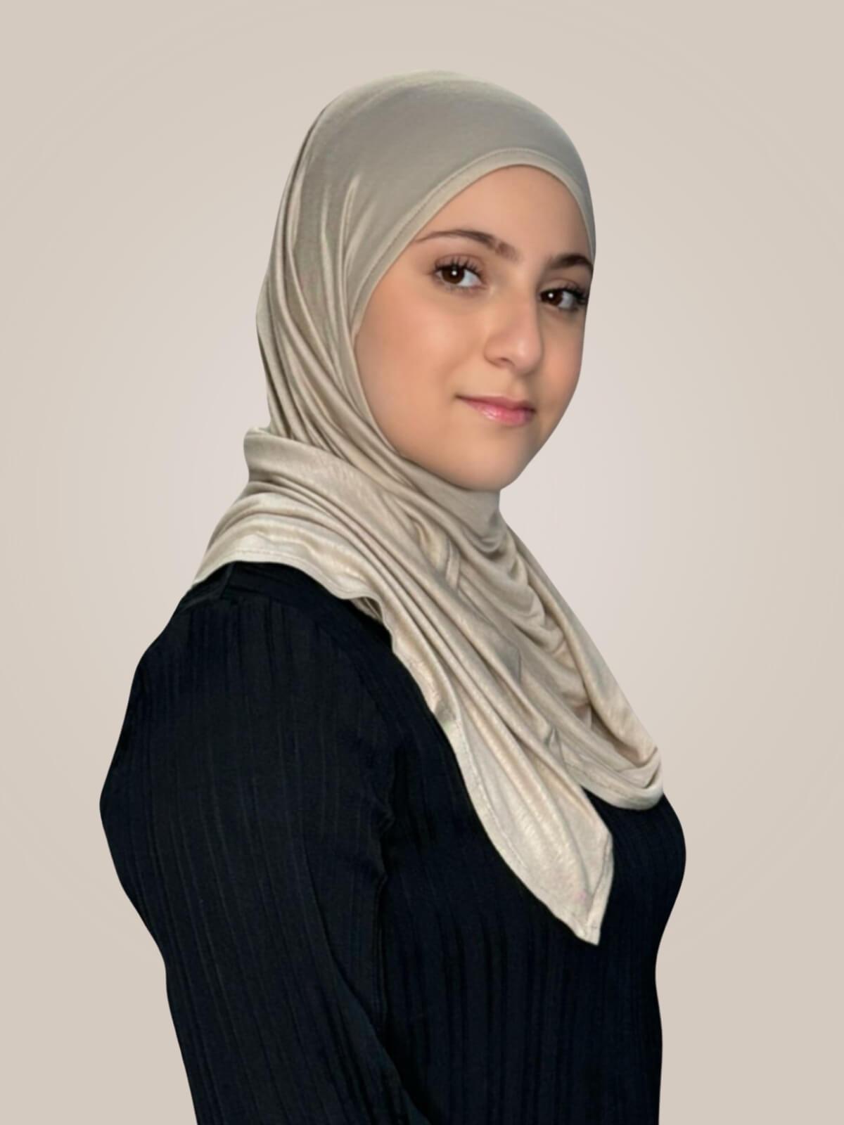 Modish Girl Pre-Sewn Jersey Hijab-Vanilla