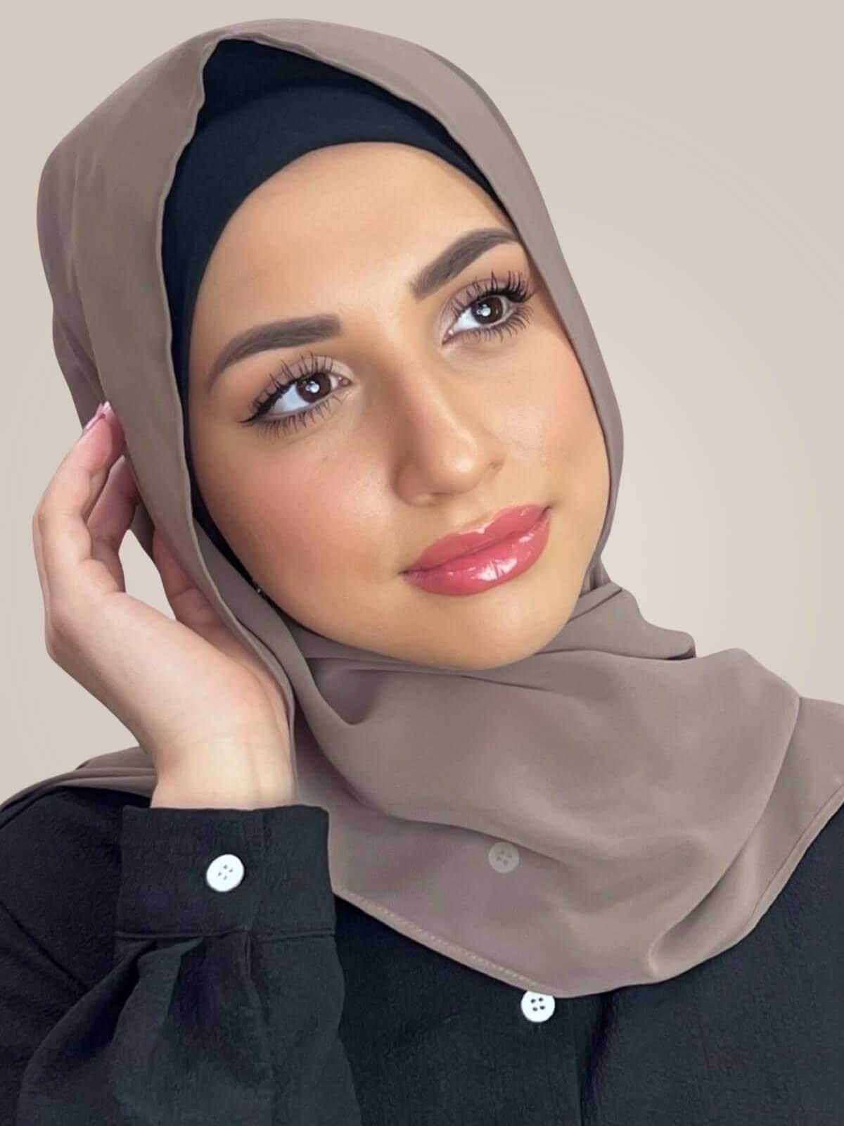 Luxury Chiffon Hijab-Light Mocha