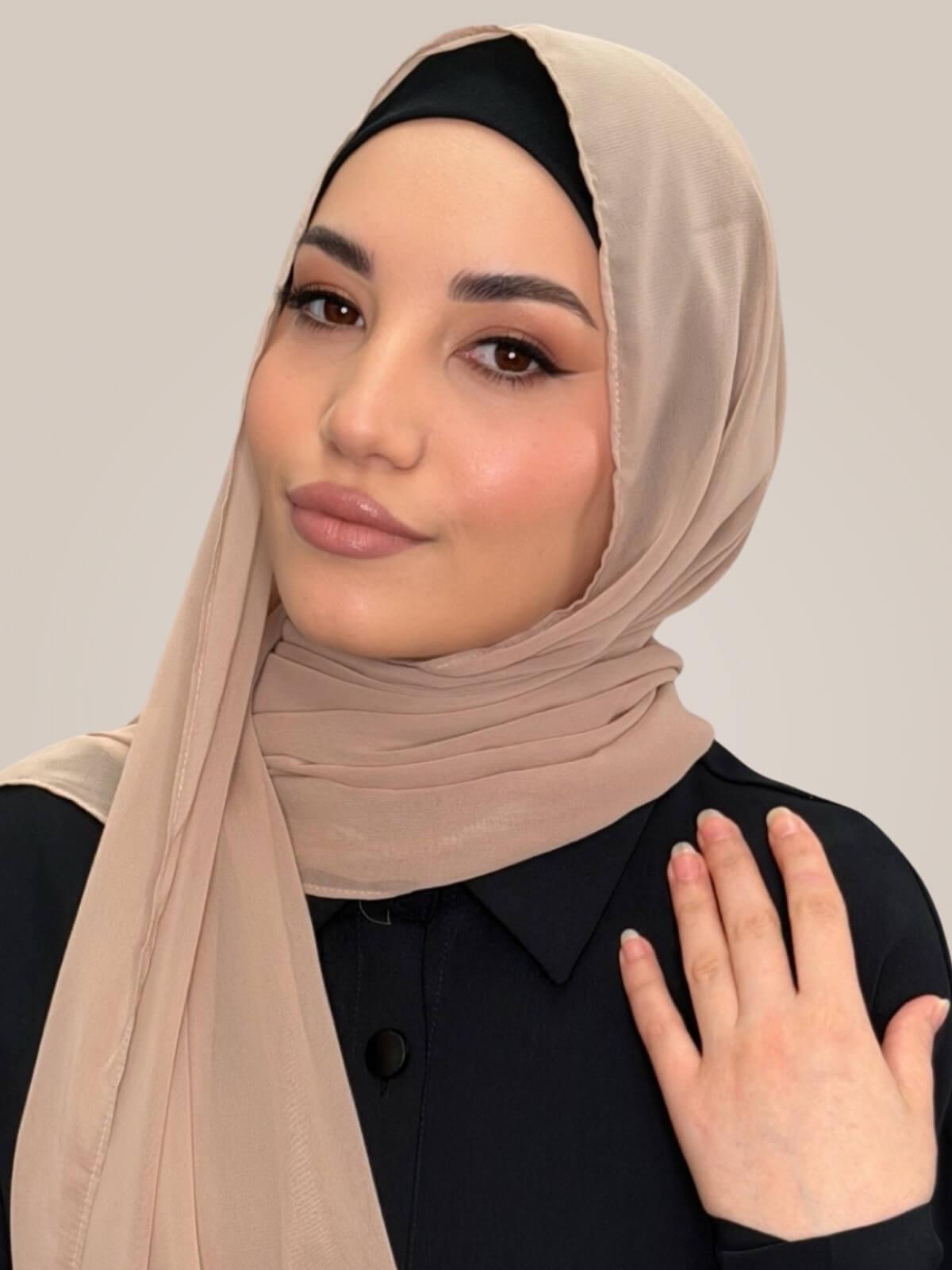 Luxury Chiffon Hijab- Sand